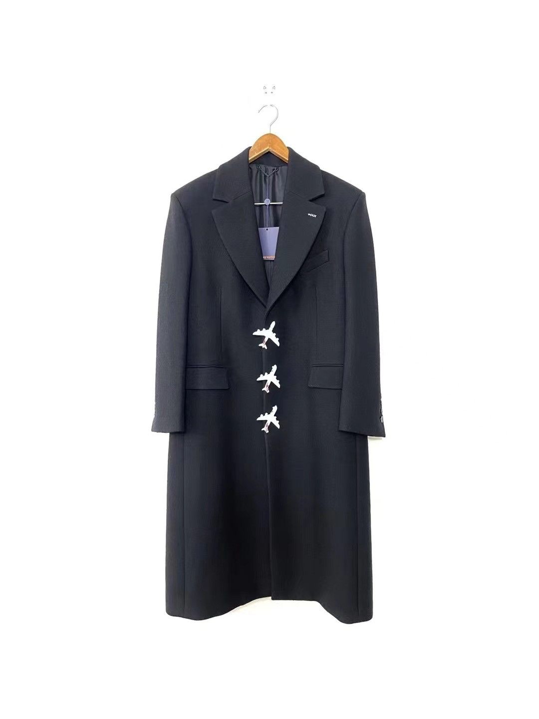 image of Louis Vuitton Black Coat, Men's (Size Small)
