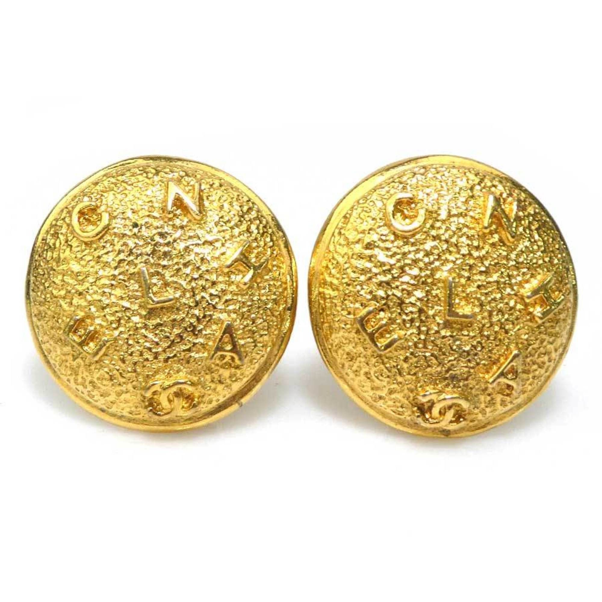 Chanel CHANEL Women's Metal Gold Earrings e60925k Size ONE SIZE - 1 Thumbnail