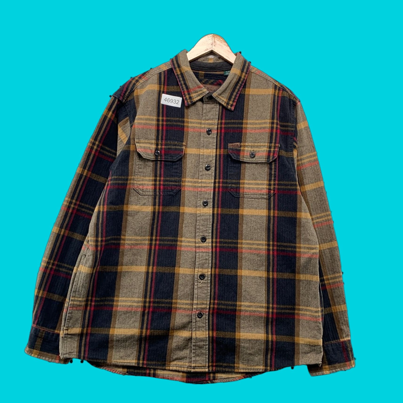 Orvis Orvis Button-Down Shirt Mens XL Brown Plaid Big Bear Heavyweight Long Sleeve Casual Size US XL / EU 56 / 4 - 1 Thumbnail