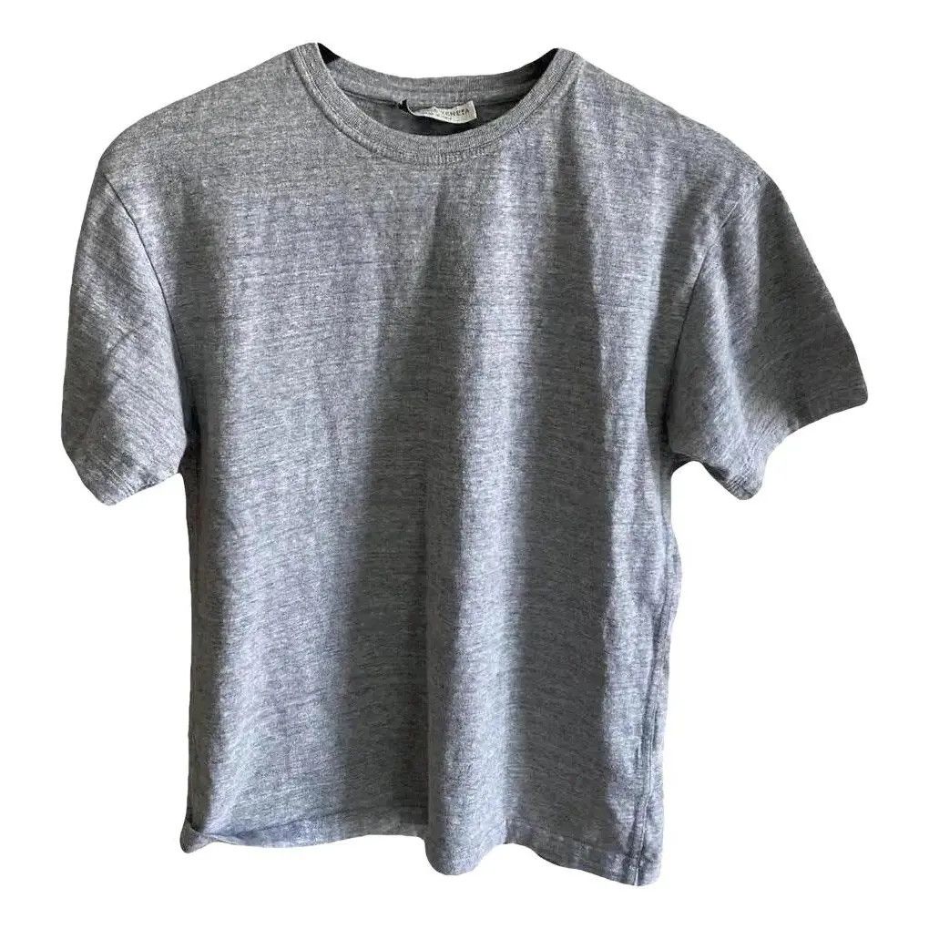 Bottega Veneta Bottega Veneta - Grey T-shirt w Bottega stitching Size US S / EU 44-46 / 1 - 1 Thumbnail