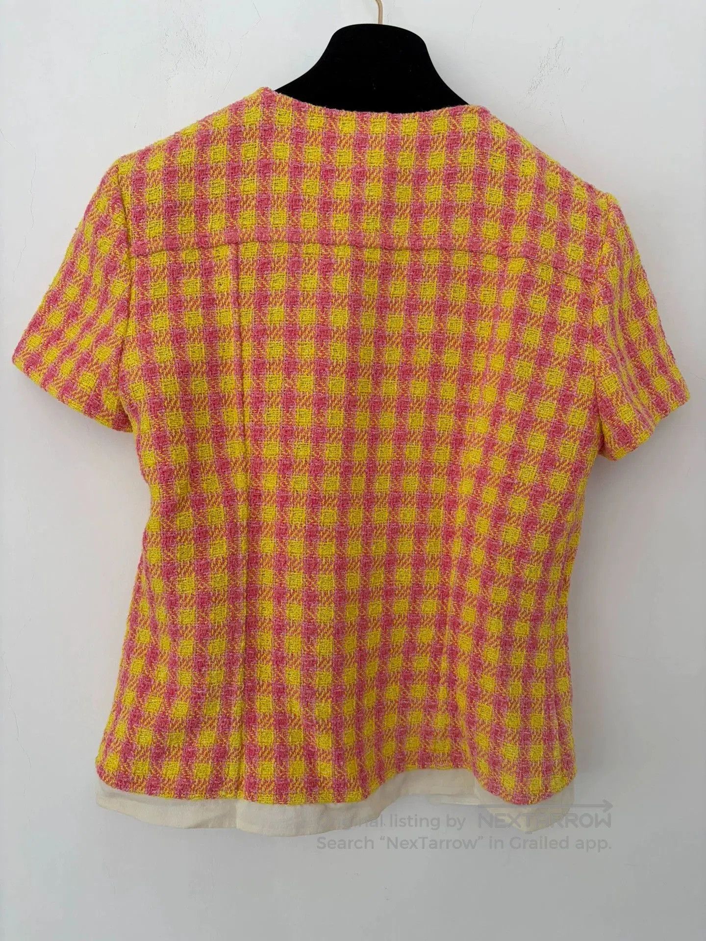 Chanel Chanel Tweed Short Sleeve Bow Jacket. Size US XS / EU 42 / 0 - 2 Thumbnail
