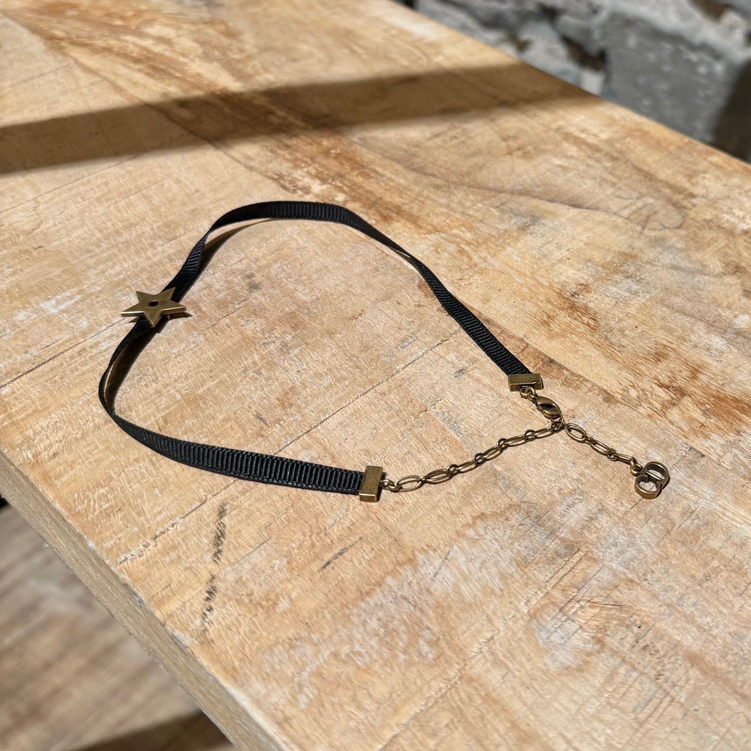 Dior Dior Gold Star Ribbon Choker Necklace Size ONE SIZE - 4 Thumbnail