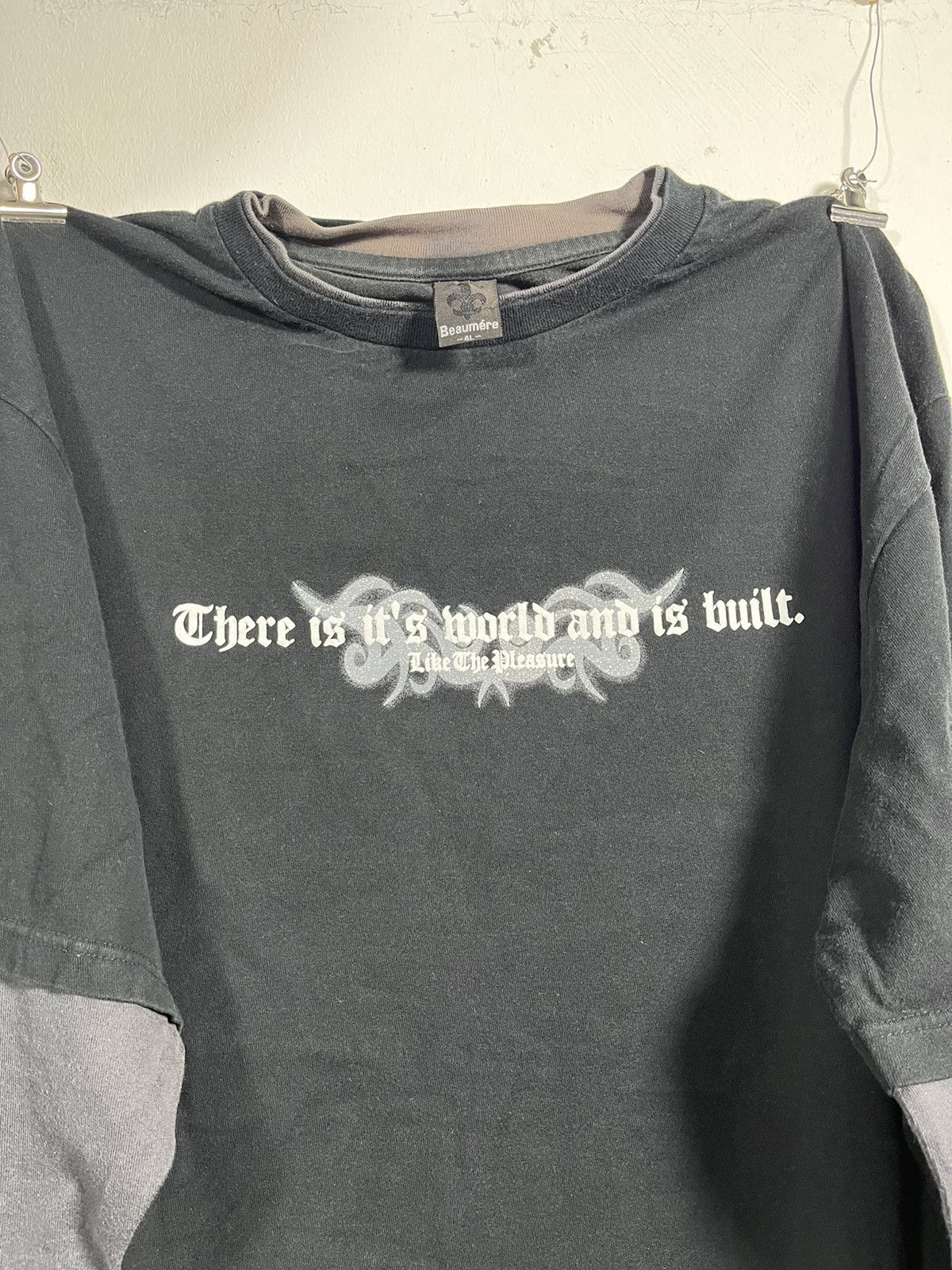 Japanese Brand Beaumere japanese brand Double Sleeve poem Very Rare Size US XXL / EU 58 / 5 - 2 Thumbnail
