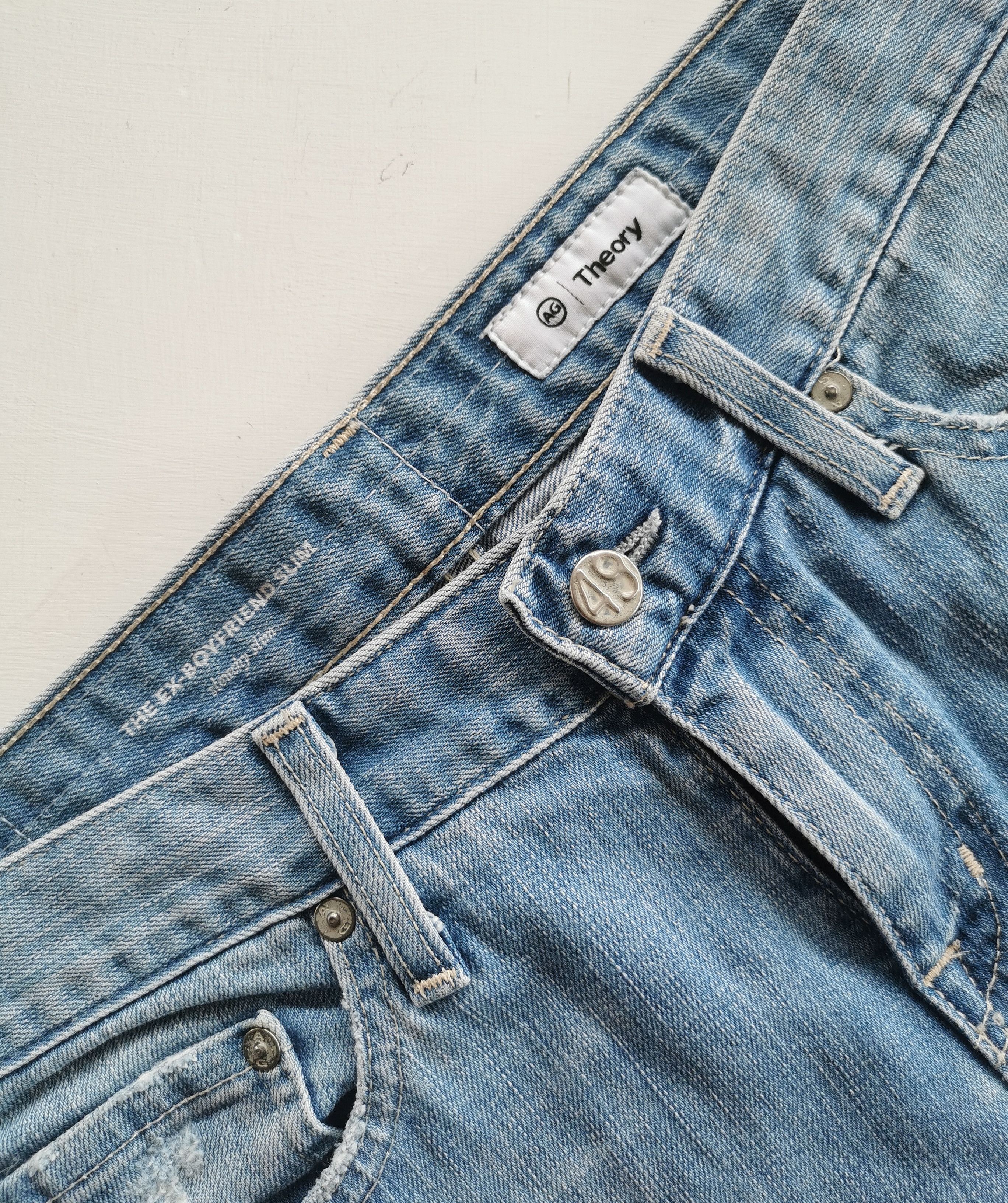 AG Adriano Goldschmied AG Adriano Goldschmied x Theory Distressed Womens Jeans Size 32" / US 10 / IT 46 - 10 Thumbnail