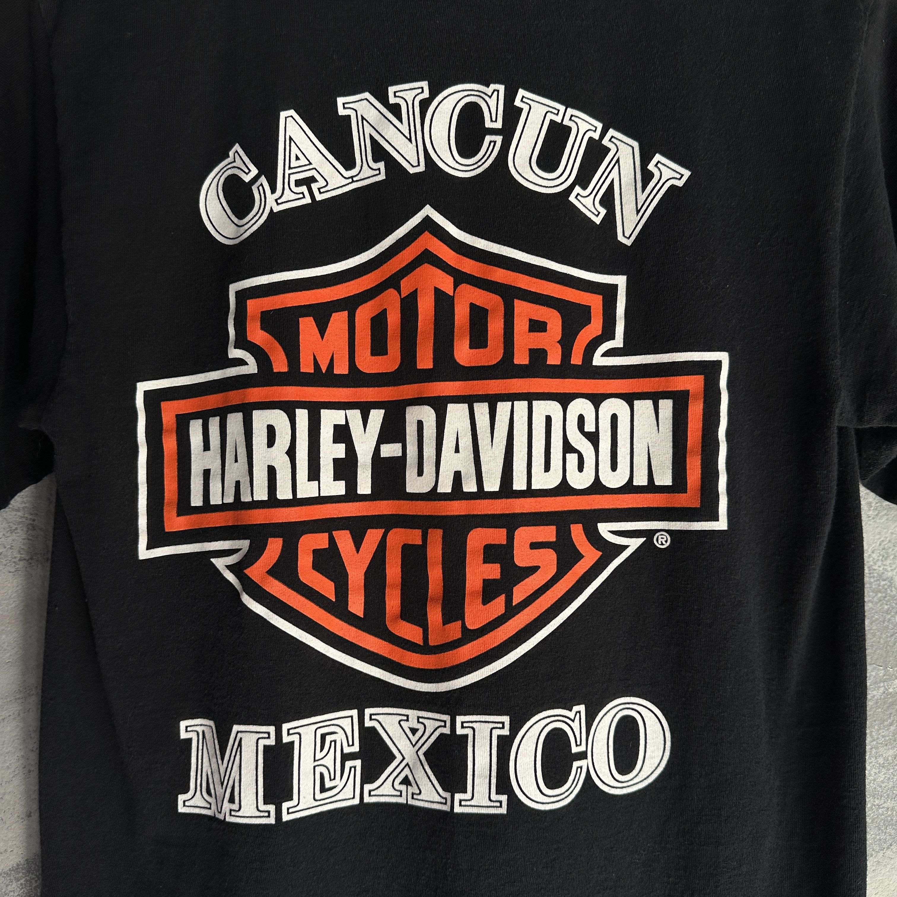 Harley Davidson Vintage Harley Davidson T Shirt Mens Small Black Cancun Size US S / EU 44-46 / 1 - 6 Thumbnail