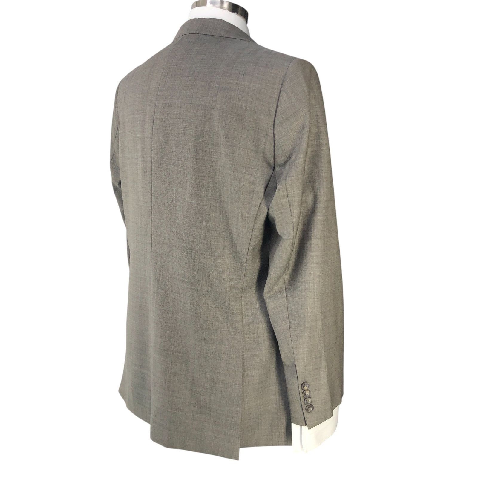 J.Hilburn J Hilburn 45R Sport Coat Blazer Light Taupe Revenge Sup150s Size 44R - 10 Thumbnail