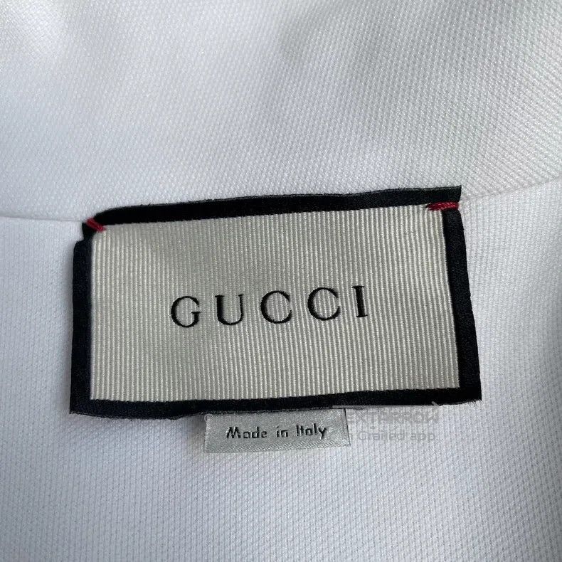 Gucci Gucci White and blue-edged long-sleeved dress Size XS / US 0-2 / IT 36-38 - 4 Thumbnail