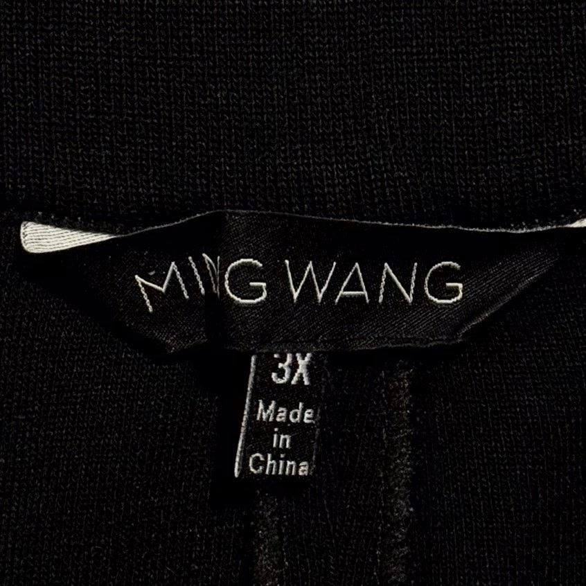 Other Ming Wang Pull On Stretch Pants Black Plus 3X Minimalist Size 39" - 3 Thumbnail