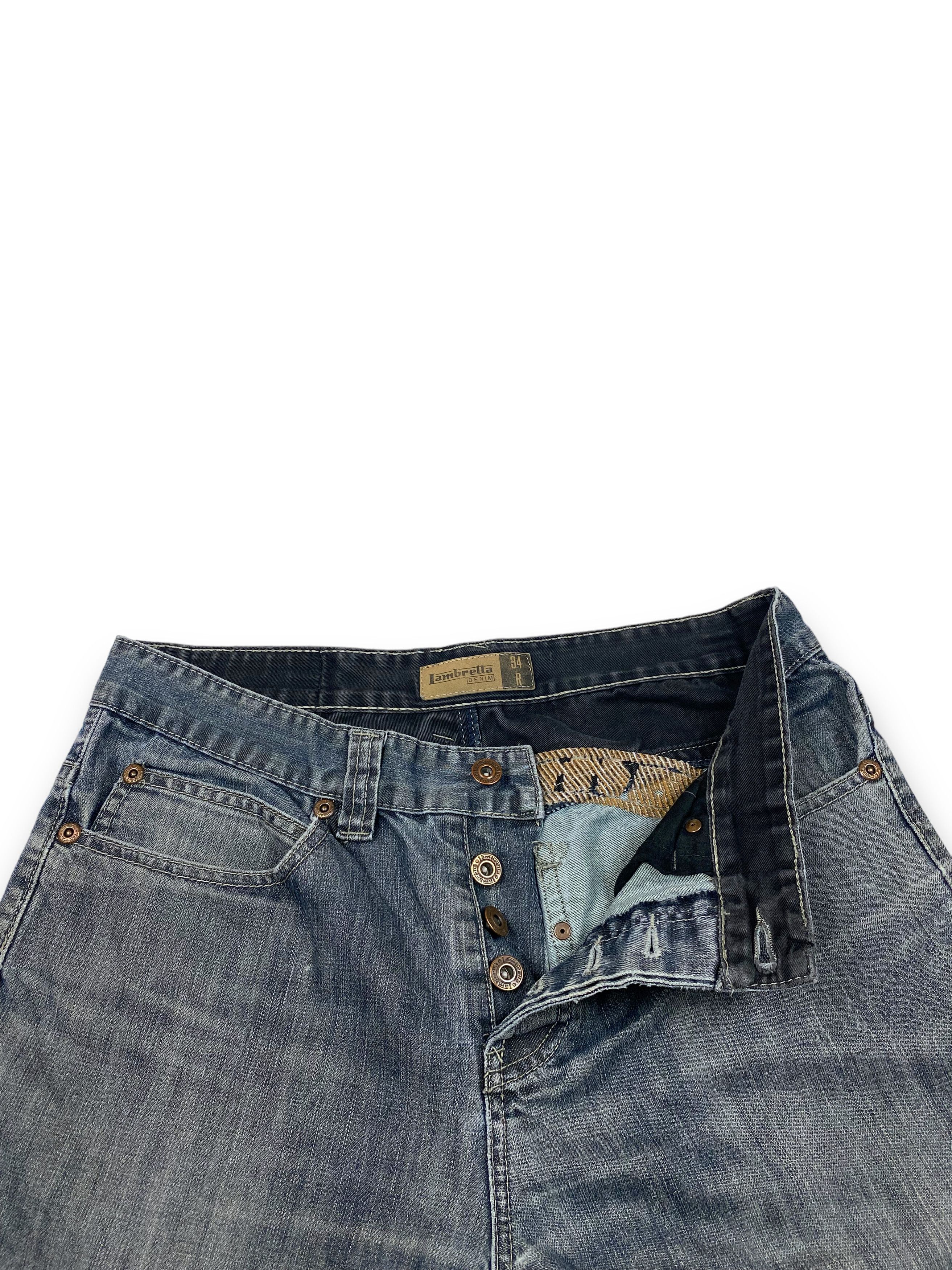Lambretta Vintage LAMBRETTA Grey Washed Bootcut Distressed Jeans M753 Size US 34 / EU 50 - 11 Thumbnail