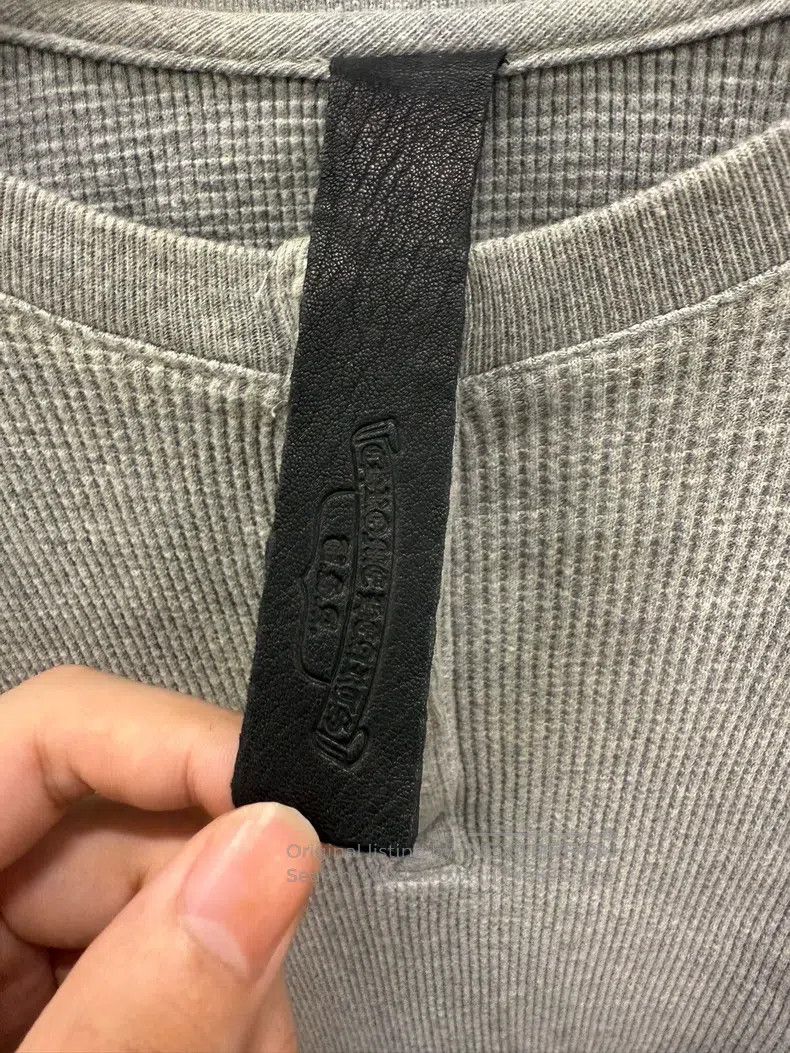 Chrome Hearts CHROME HEARTS Size XL Black cross patch Henry collar gray w Size US XL / EU 56 / 4 - 5 Thumbnail