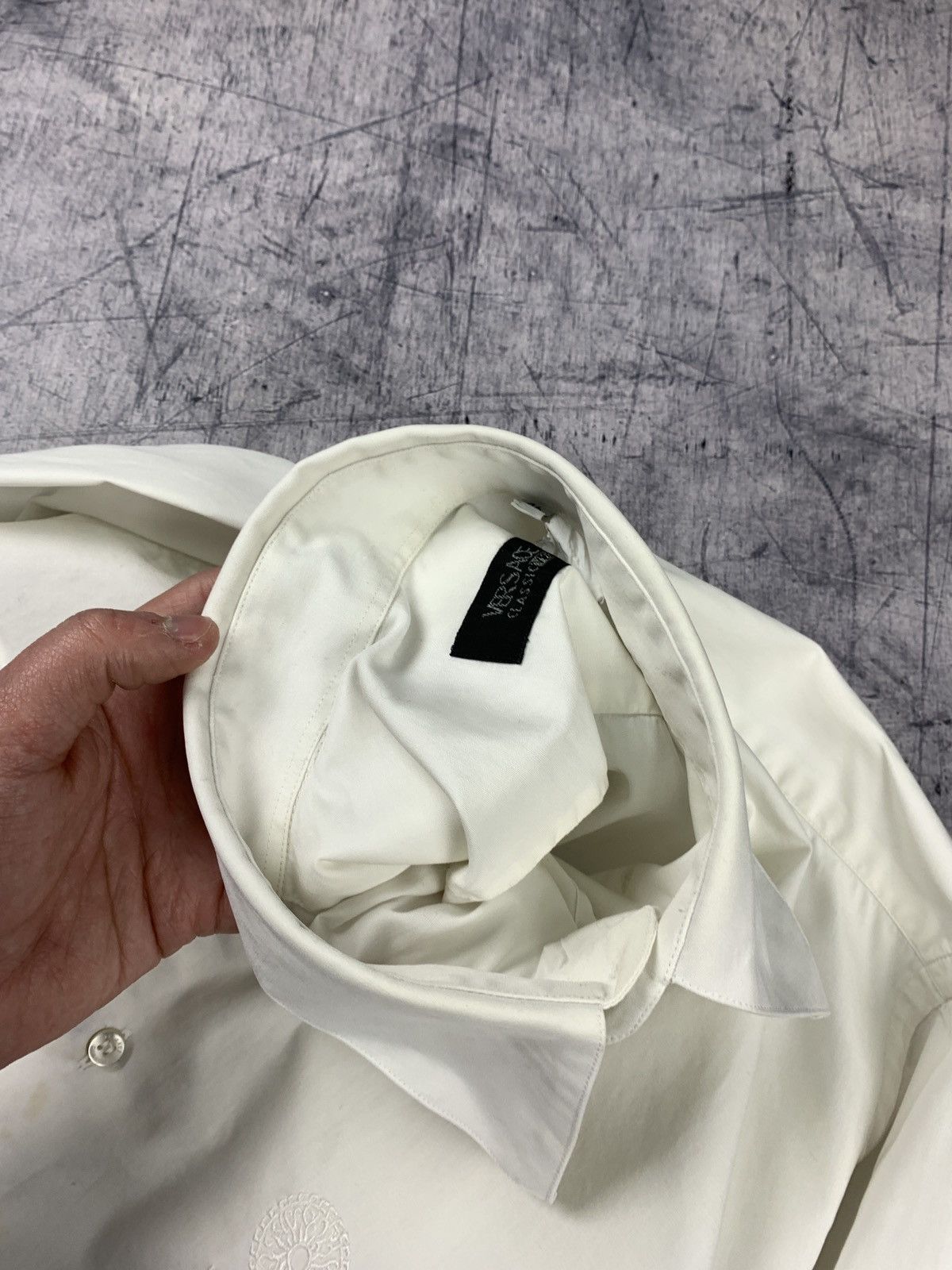 Versace VERSACE CLASSIC V2 FORMAL SHIRT WHITE LONG SLEEVE TOP 90’S Size US XS / EU 42 / 0 - 8 Thumbnail