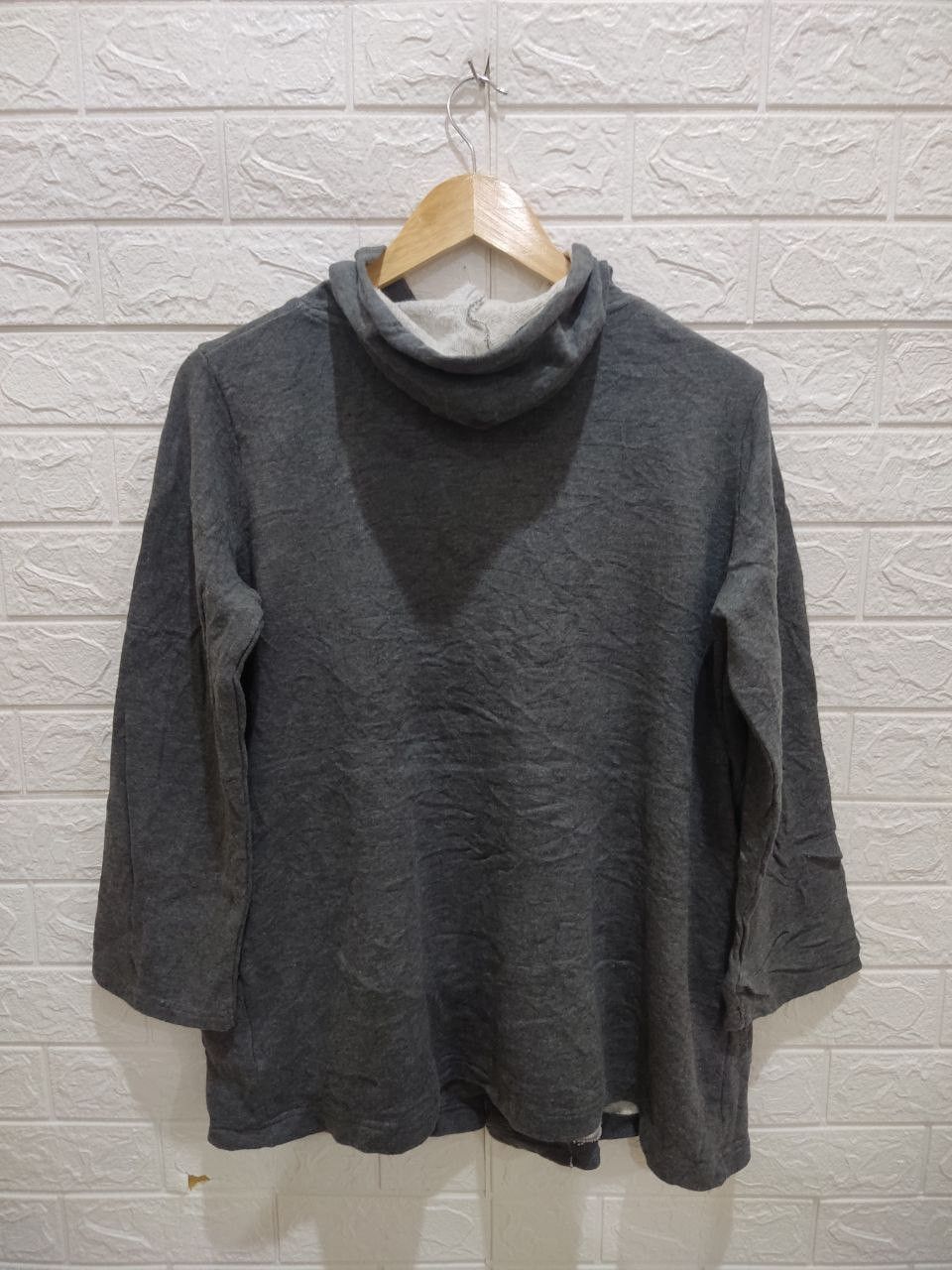 Japanese Brand CROCODILE Wool Hooded Cardigan Coat Jacket Size M / US 6-8 / IT 42-44 - 2 Thumbnail