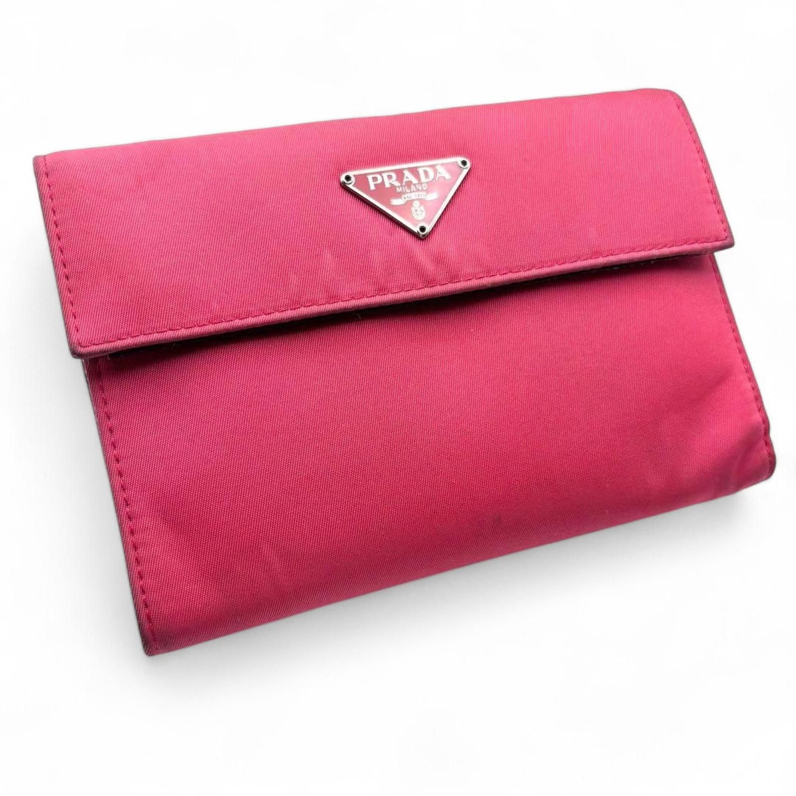 Prada Prada - Pink Women's Wallet Triangle Logo Size ONE SIZE - 2 Thumbnail