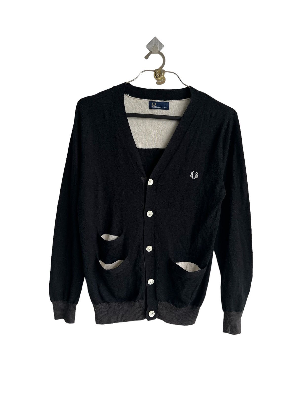🇯🇵 Edition Fred Perry Multi Pocket Button Cardigan Raf Simons