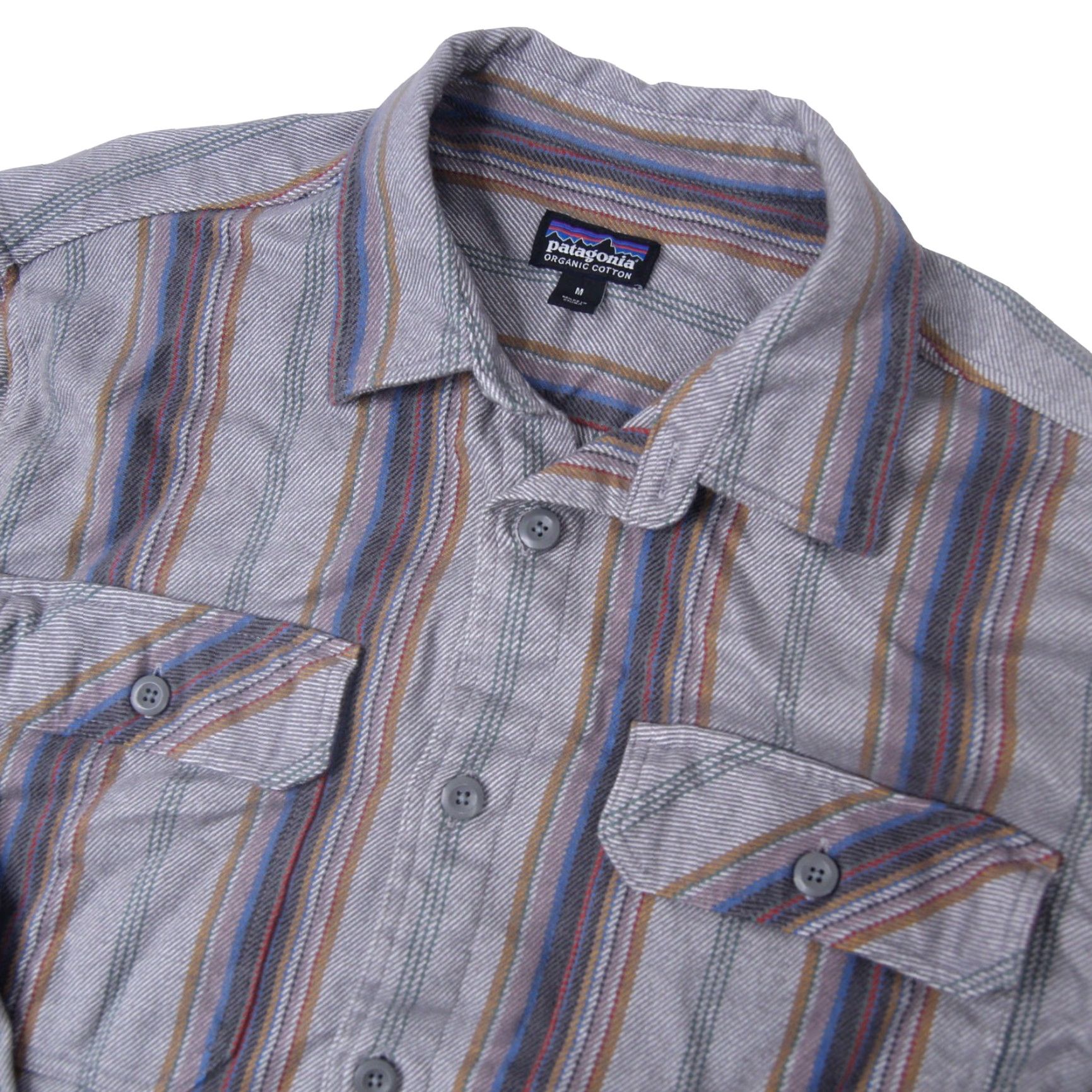Patagonia Patagonia Shirt Mens Regular Medium Gray Organic Cotton Flannel Button-Up Long Sleeve Size US M / EU 48-50 / 2 - 2 Thumbnail