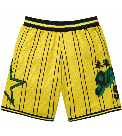 Supreme Star Basketball Short Yellow Medium