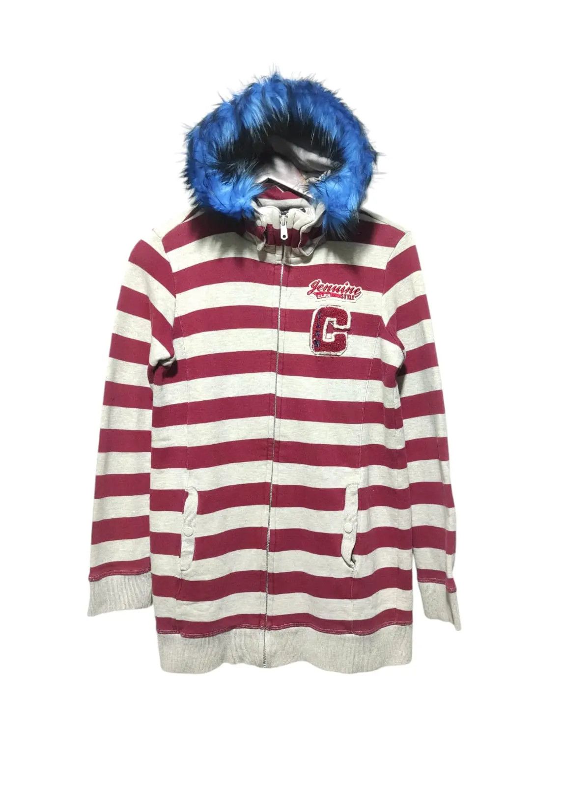 Japanese Brand Clride Stripe zip fur hoodie ifsix LGB style Size US S / EU 44-46 / 1 - 1 Thumbnail