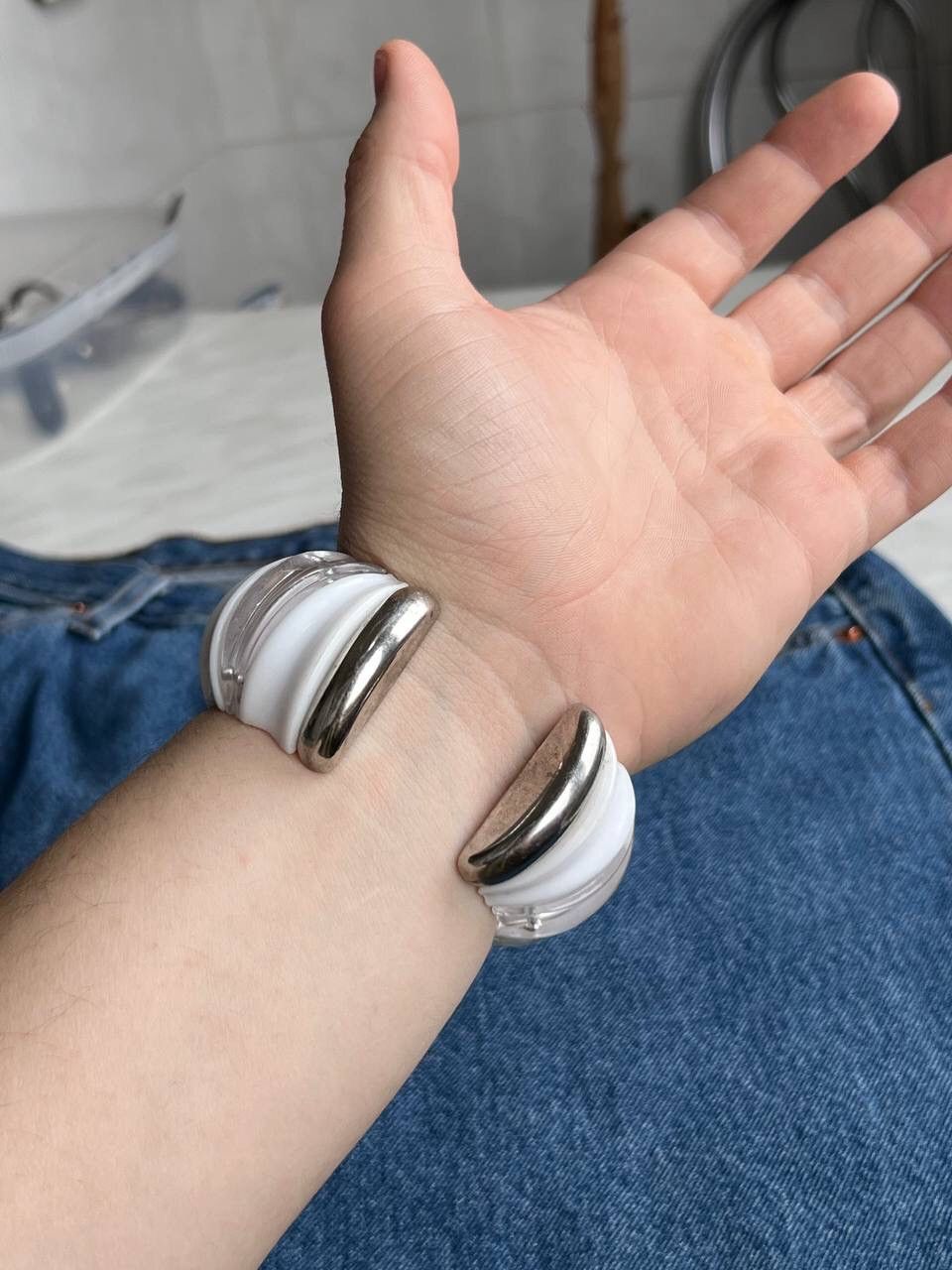 Japanese Brand × Vintage Vintage Bracelet Chunky Japanese style futuristic Watch Size ONE SIZE - 11 Thumbnail