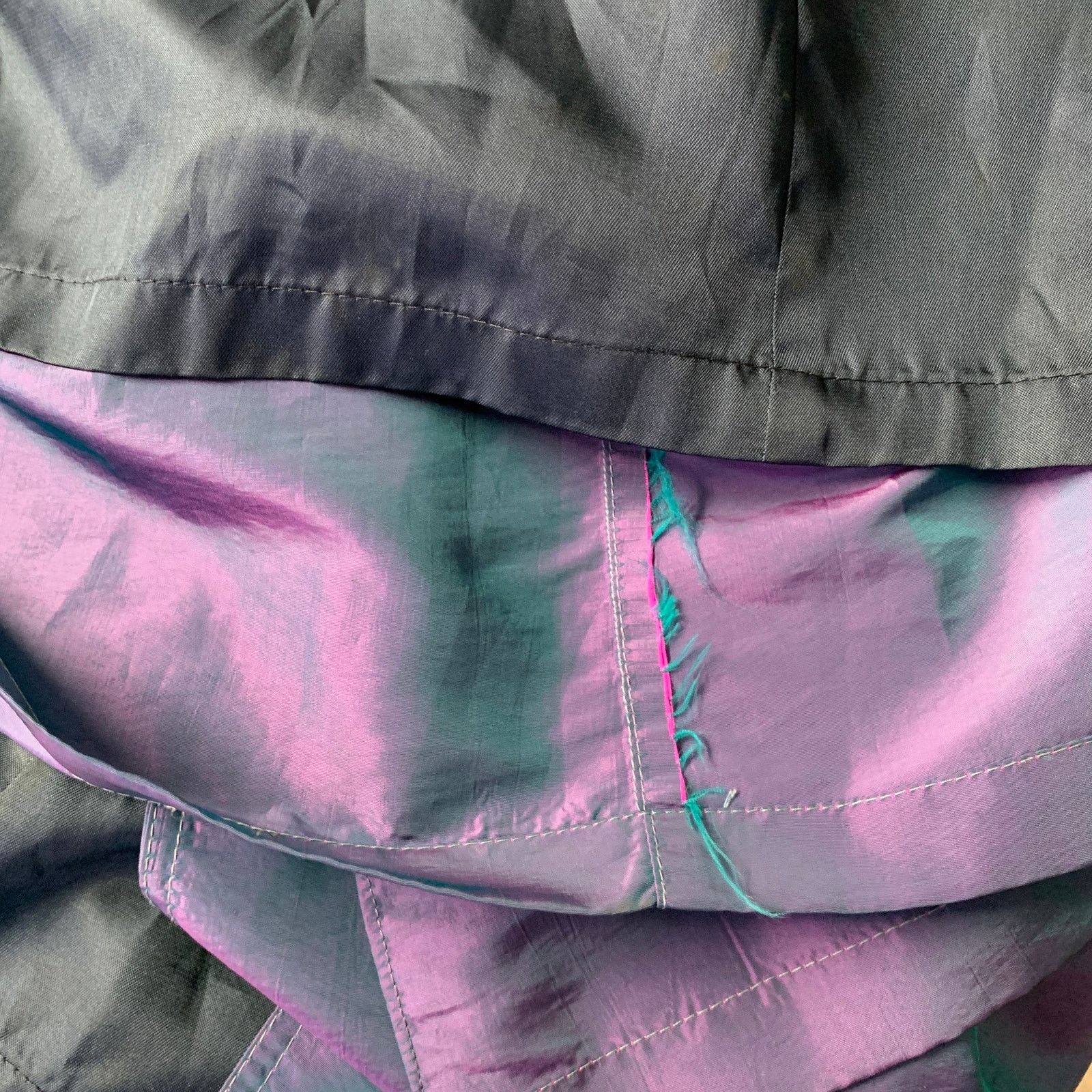 Dior CHRISTIAN DIOR Size 6 Purple Teal Iridescent Trench Coat Size M / US 6-8 / IT 42-44 - 10 Thumbnail