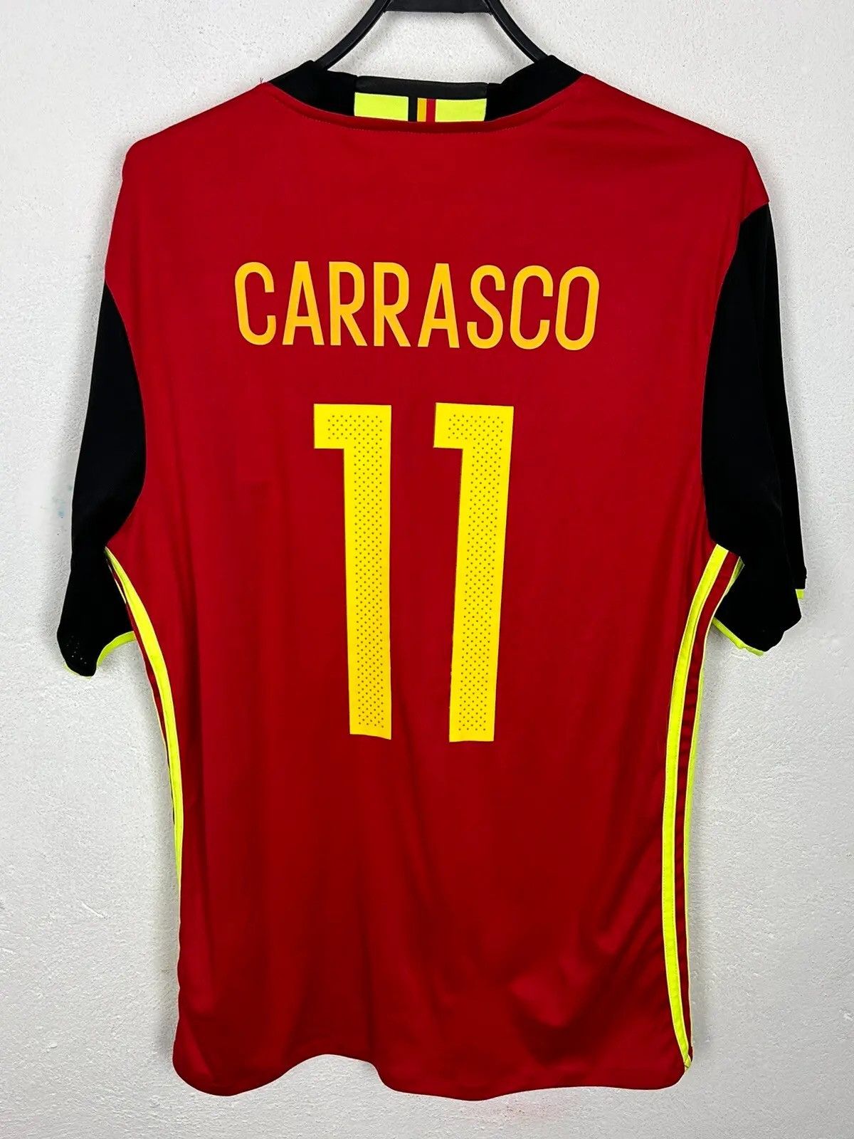Adidas Adidas Belgium #11 Yannick Carrasco 2016/17 Home Kit Jersey Size US L / EU 52-54 / 3 - 7 Thumbnail