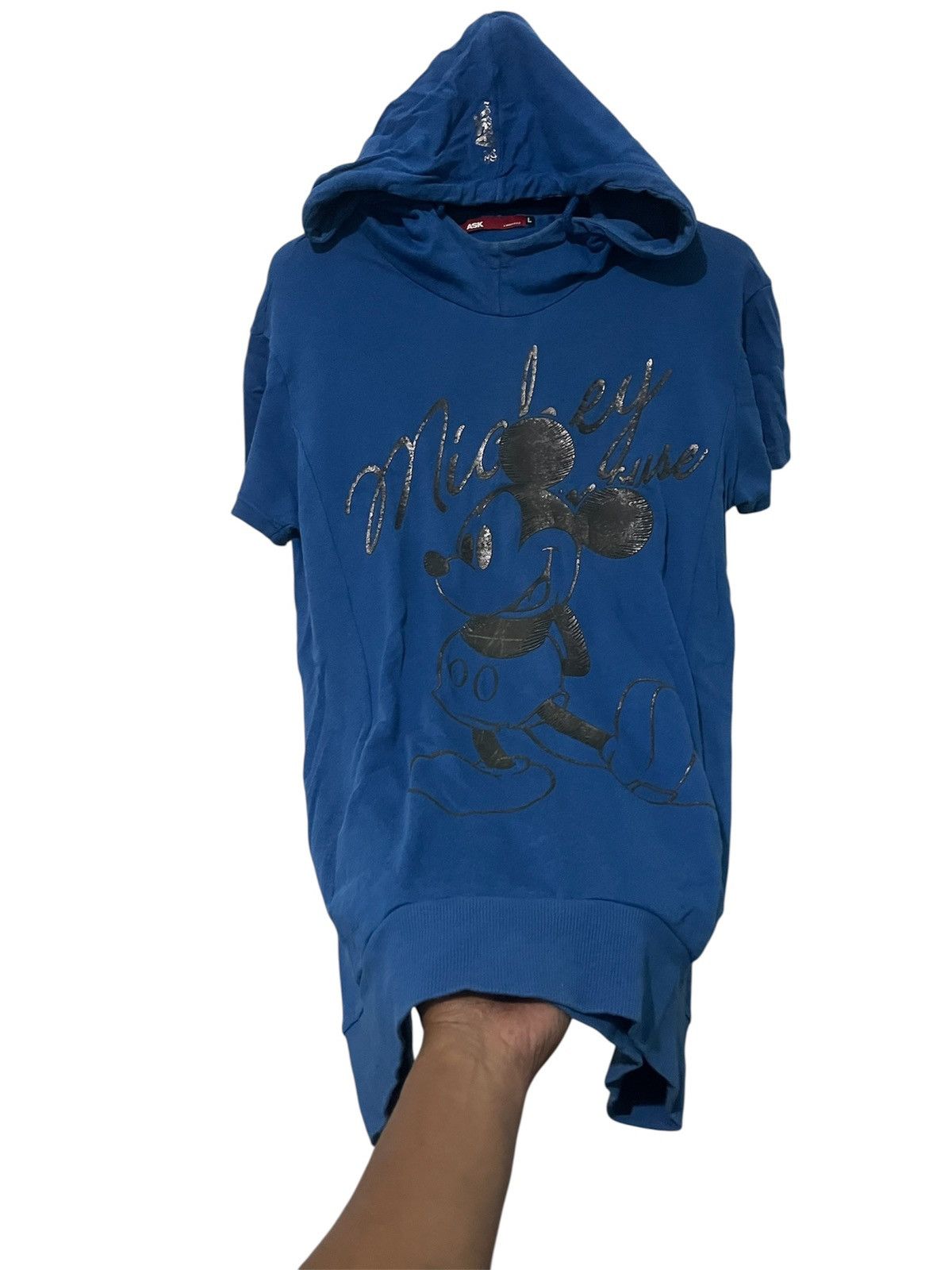 Japanese Brand Ask Enquired Short Sleeve Hoodie Size US L / EU 52-54 / 3 - 2 Thumbnail