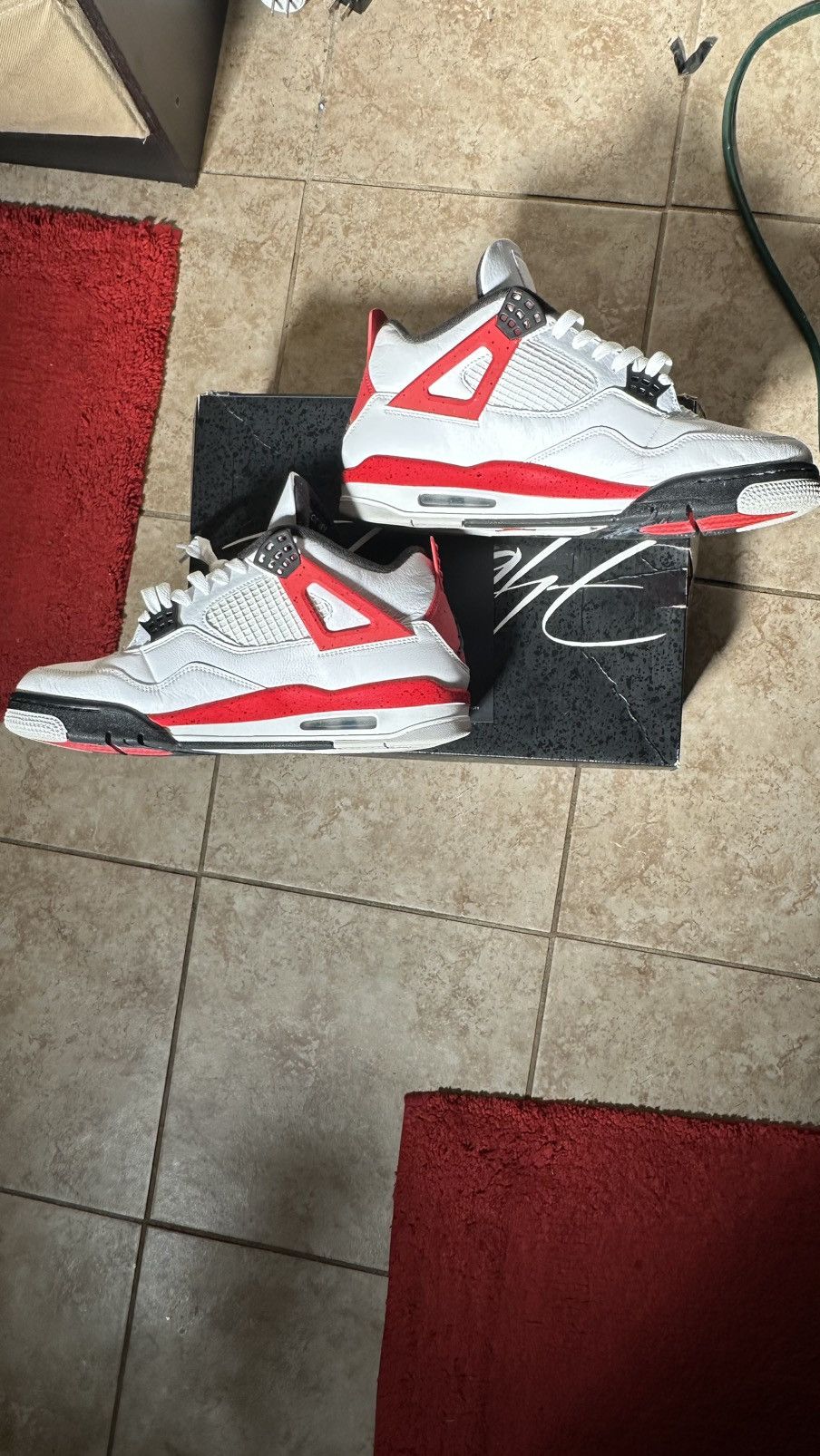 Jordan Brand Air Jordan 4 Retro 'Red Cement' Size US 10.5 / EU 43-44 - 3 Thumbnail