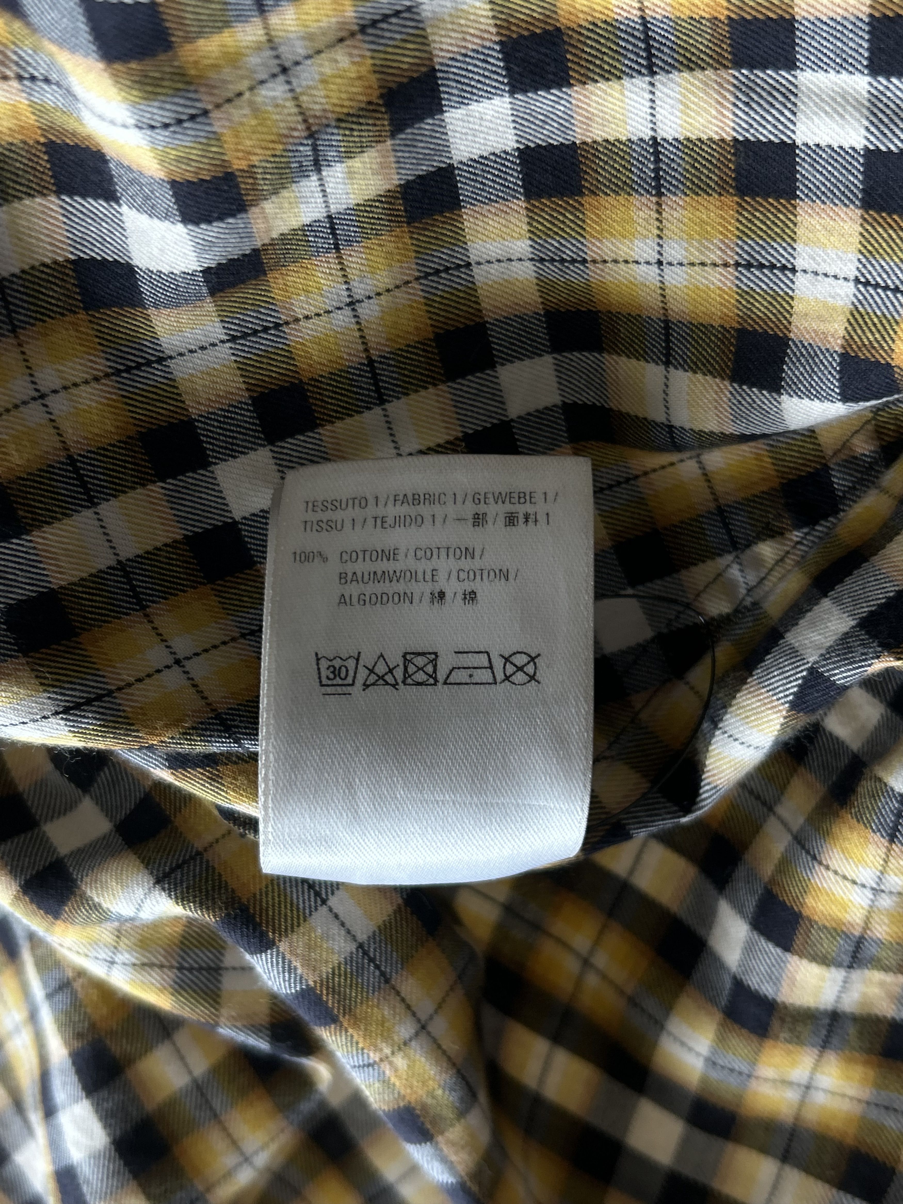 Balenciaga Balenciaga Yellow & Black Logo Swing Women's Button Up Shirt Size M / US 6-8 / IT 42-44 - 6 Thumbnail