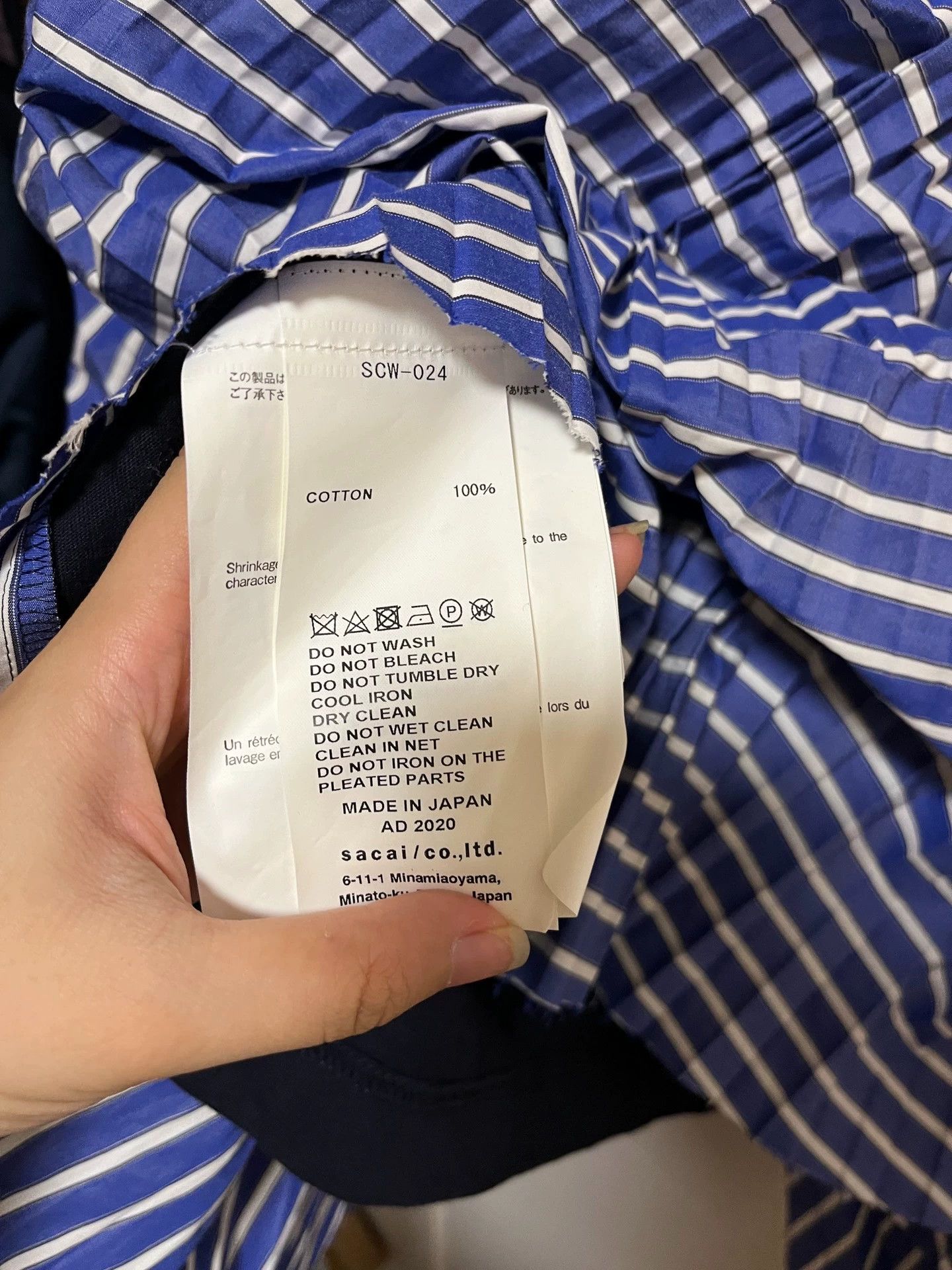 Sacai Sacai Color Blocked SS Tee Size 2 (9/10, Authentic) Size XS / US 0-2 / IT 36-38 - 3 Thumbnail