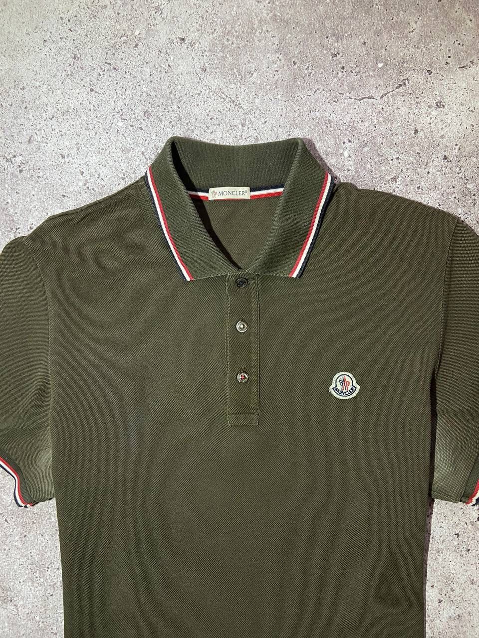 Moncler Moncler Green Polo T-Shirt Basic small logo Size US M / EU 48-50 / 2 - 2 Thumbnail