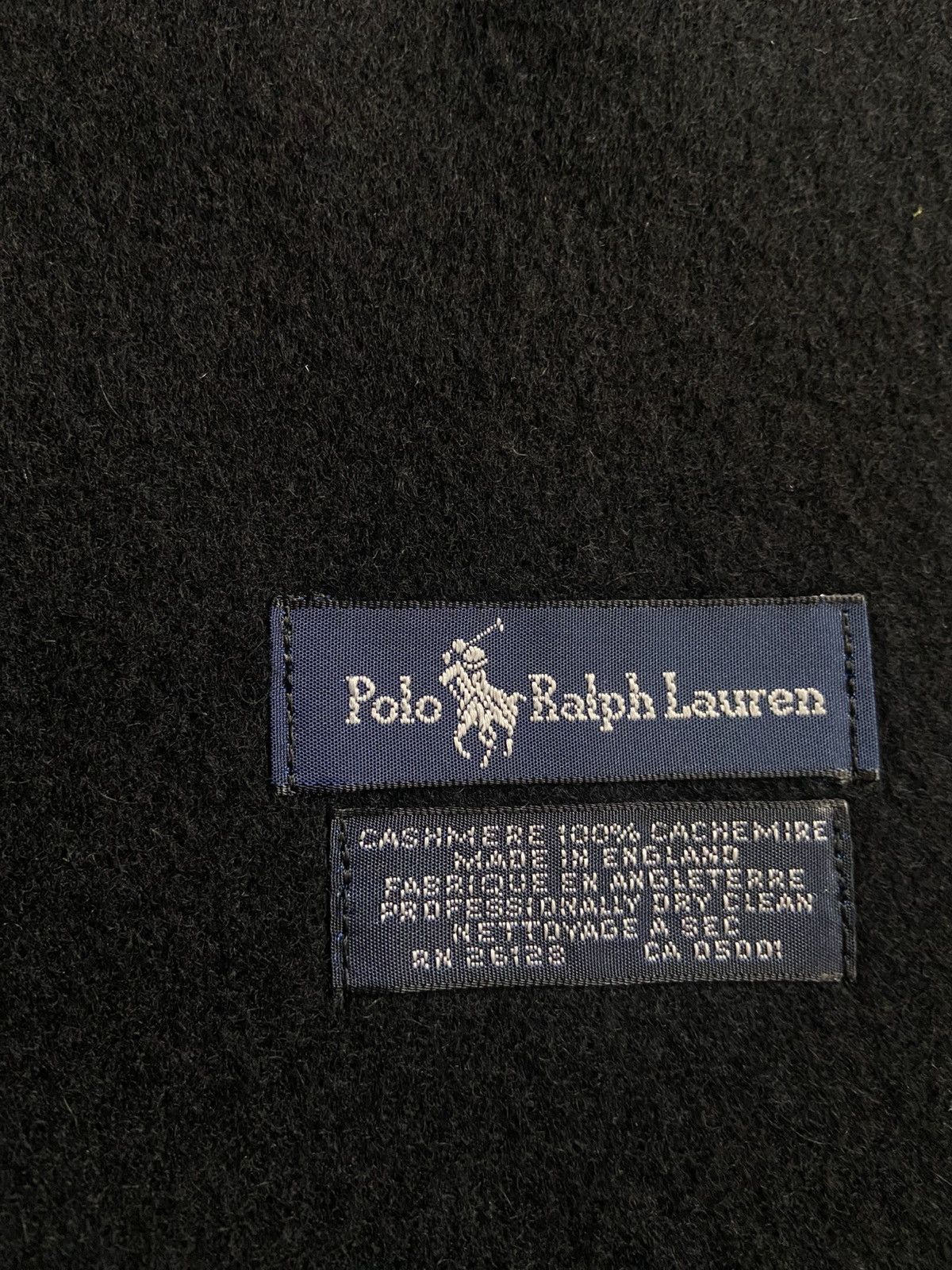 Polo Ralph Lauren × Ralph Lauren × Ralph Lauren Blue Label Polo Ralph Lauren scarfs dark cashmere Size ONE SIZE - 3 Thumbnail