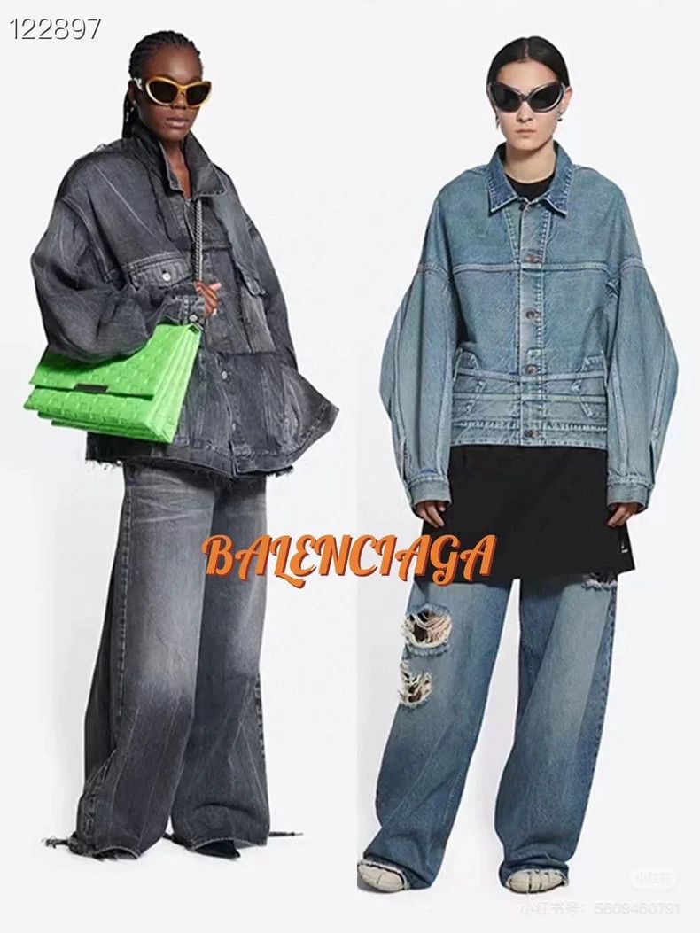 Balenciaga Balenciaga size 34 Twill upside-down jacket denim jacket Size XS / US 0-2 / IT 36-38 - 8 Thumbnail