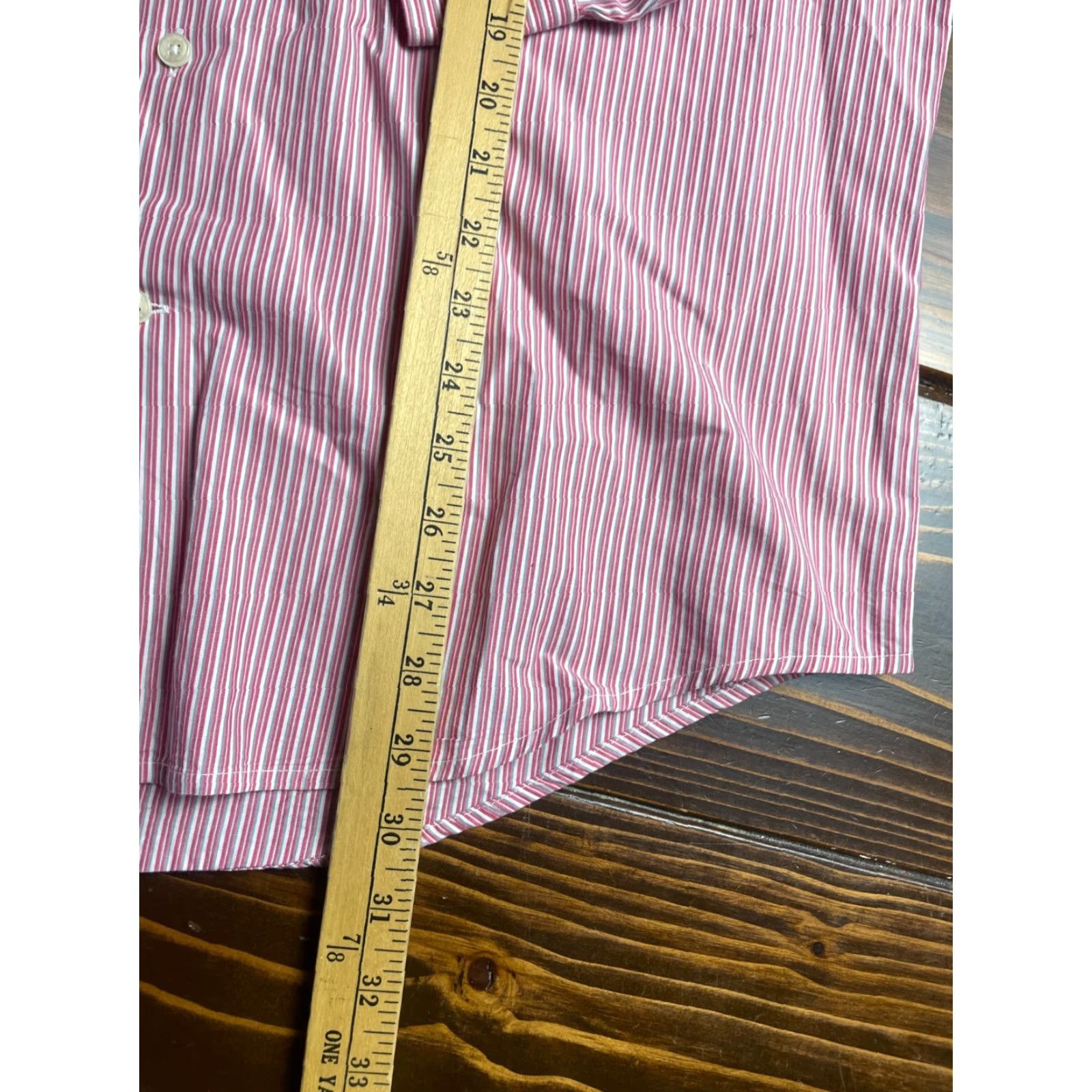 Perry Ellis Perry Ellis City Fit Shirt Men's XL Pink White Gray Button Up Long Sleeve Size US XL / EU 56 / 4 - 6 Thumbnail