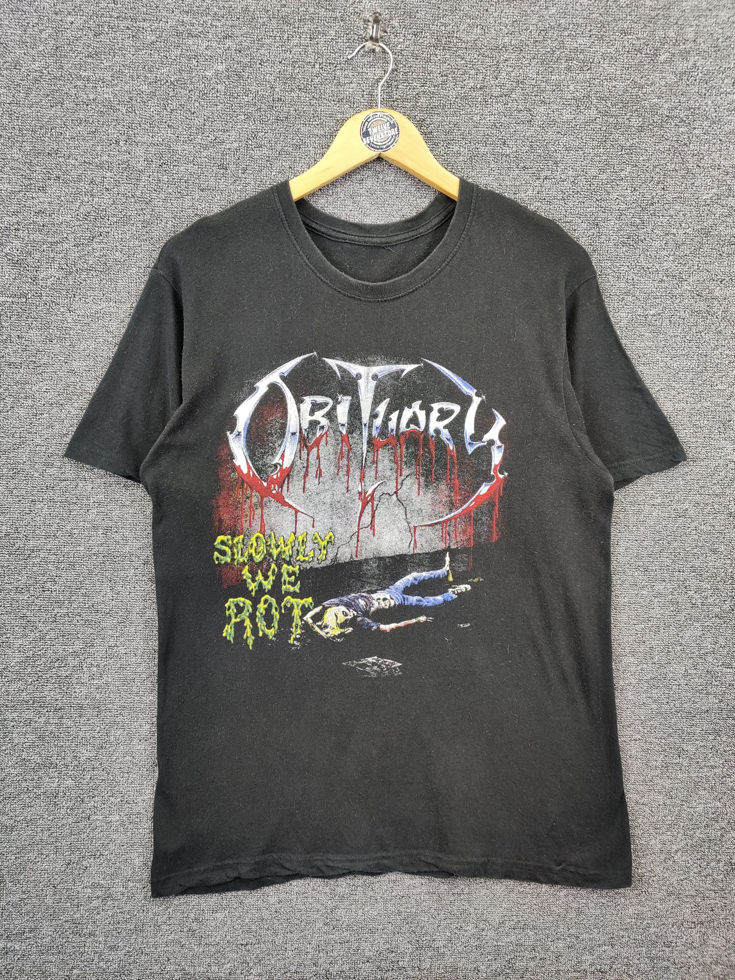 Band Tees Obituary Slowly We Rot Rock Band Tee Tshirt Size US L / EU 52-54 / 3 - 1 Thumbnail