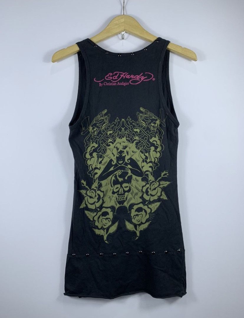 20471120 Ed Hardy by Christian Audiger Skull Tank Top ifsix lgb style Size US S / EU 44-46 / 1 - 2 Thumbnail