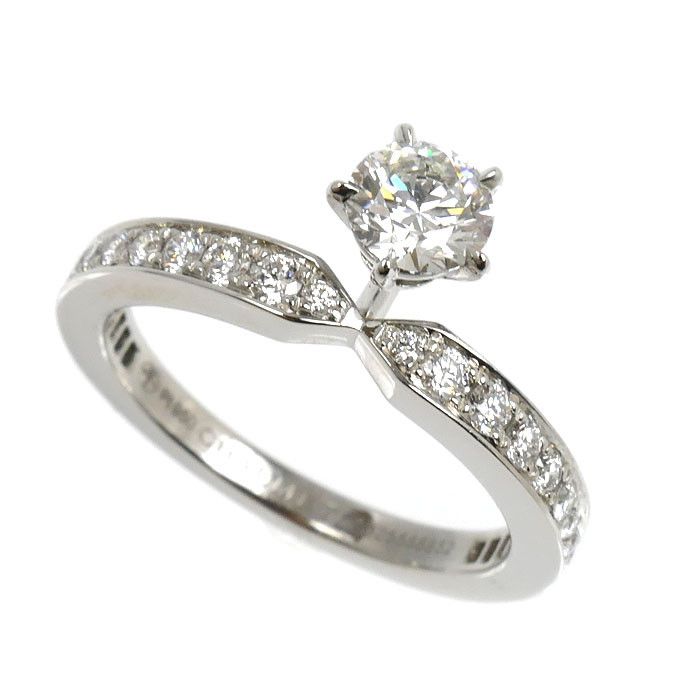 Other Chaumet Chaumet Josephine Eclat d’Eternite Pt950 Platinum Diamond Ring Size 10.5 Precious Metal Ring DUTY FREE for USA Size ONE SIZE - 1 Thumbnail