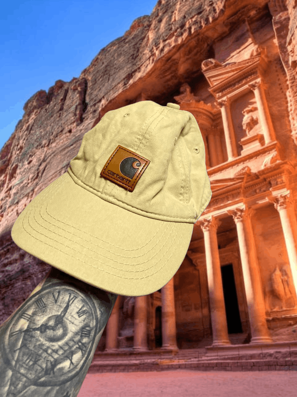 Carhartt Hats beige Vintage Carhartt Cap logo Y2K streetwear Size ONE SIZE - 1 Thumbnail