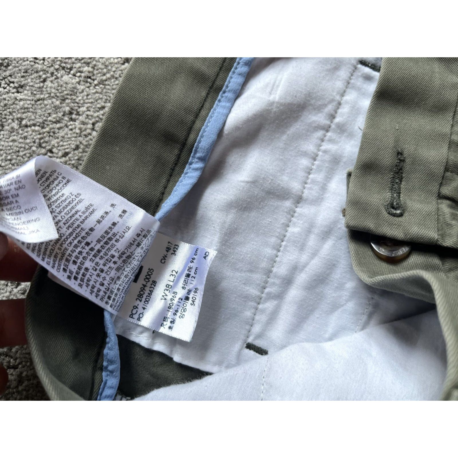 Dockers DOCKERS Classic Fit Chino Pants 38x32 Green Solid Mens Size US 38 / EU 54 - 6 Thumbnail
