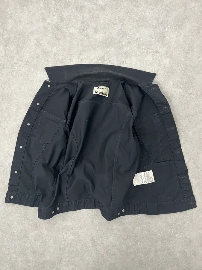 Acne Studios AW2013 Acne Studios Black Obscure Denim Trucker Jacket Size US S / EU 44-46 / 1 - 8 Thumbnail