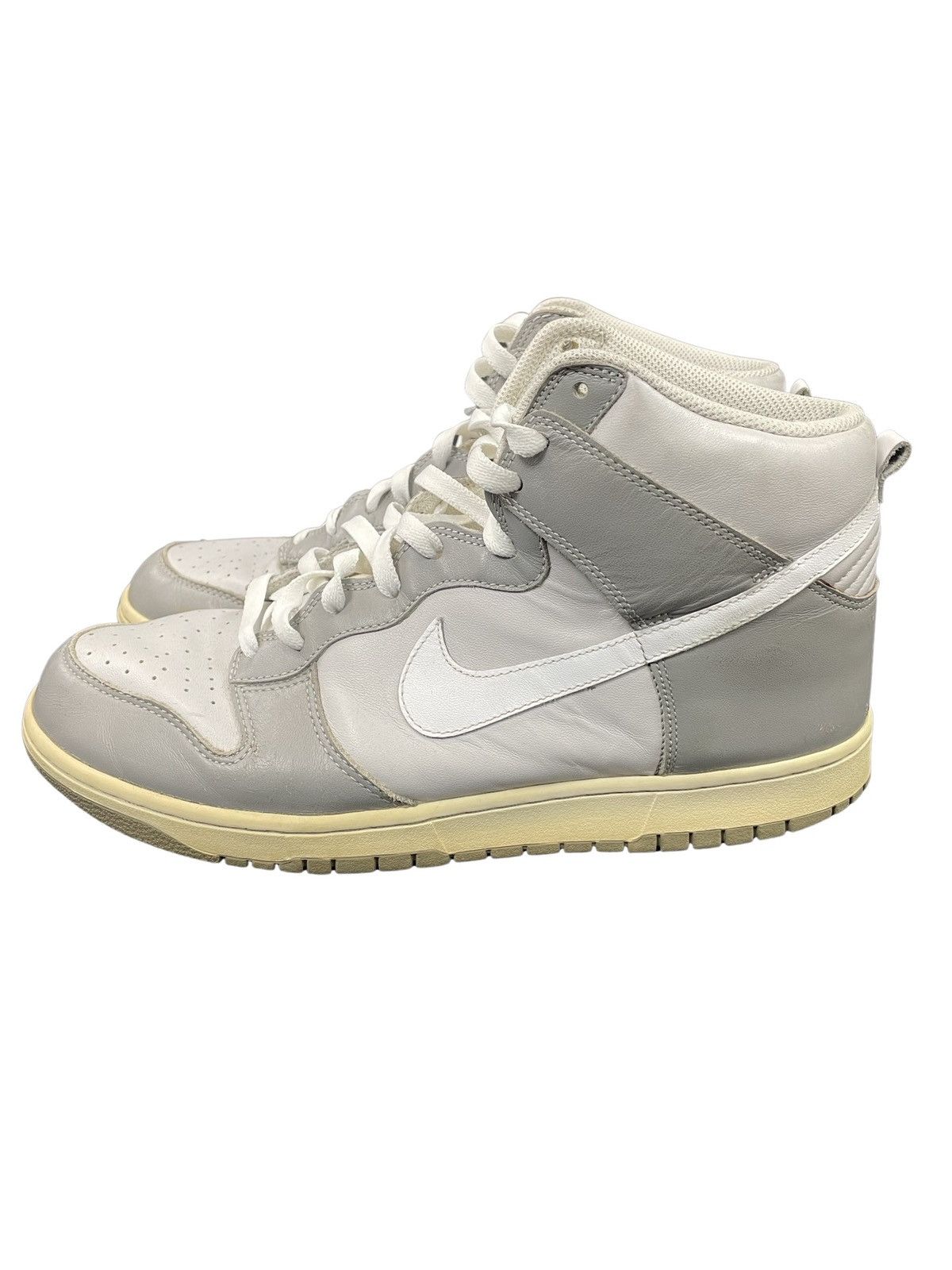 Nike 2005 Nike Dunk Hi Neutral Grey Light White Charcoal Grey Size US 12 / EU 45 - 7 Thumbnail