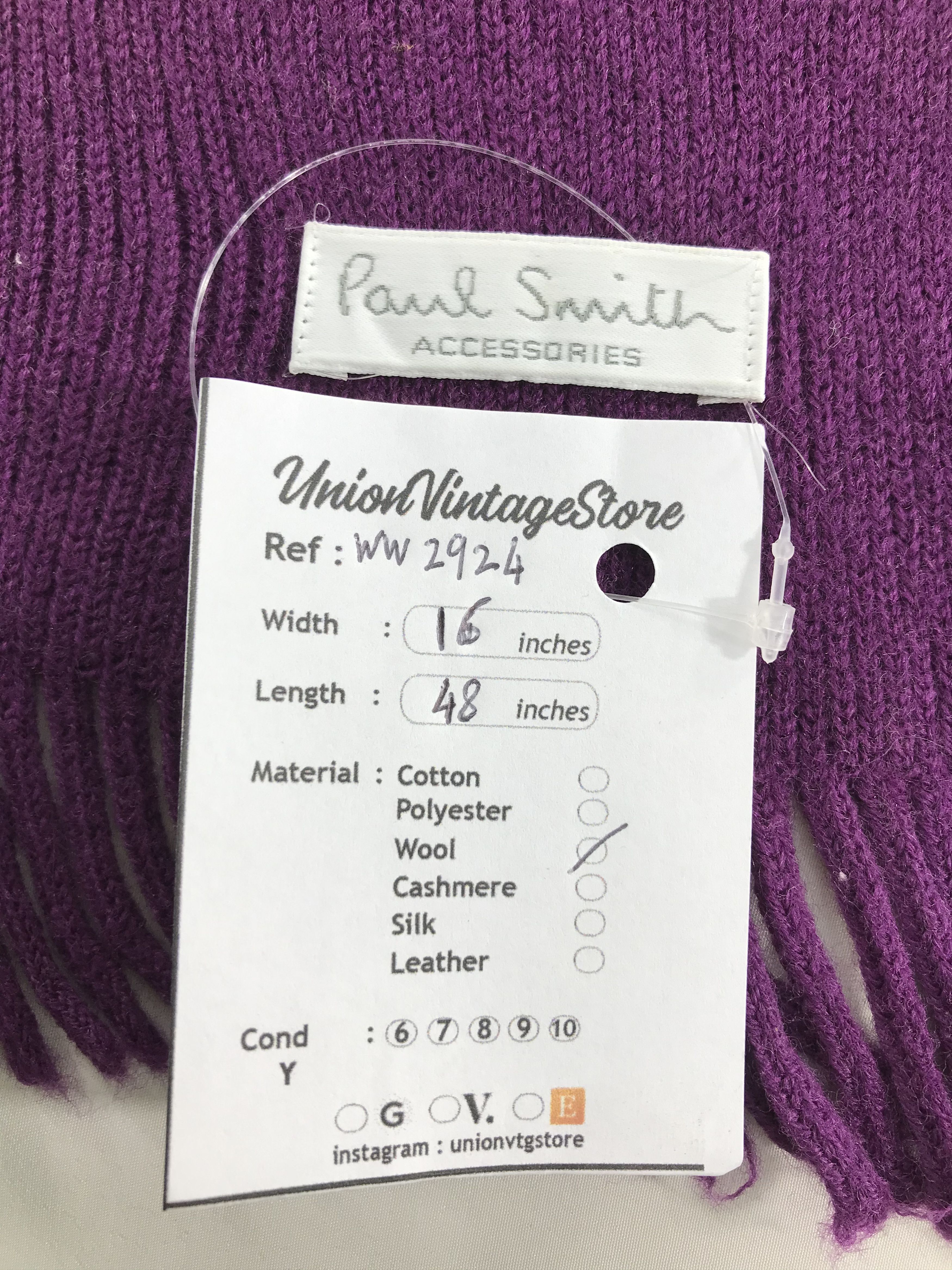 Paul Smith × Vintage Paul Smith Scarf / Muffler / Neckwear - WW2924 Size ONE SIZE - 12 Thumbnail