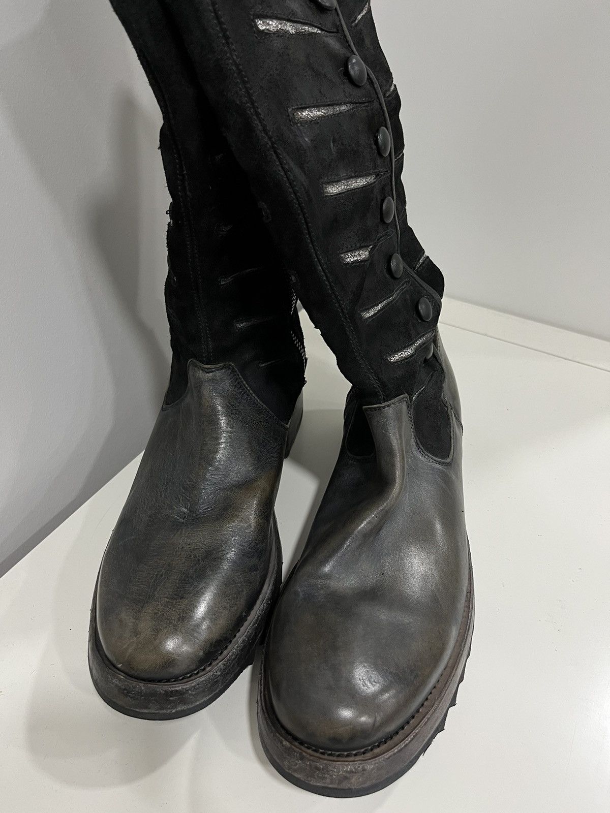 John Varvatos Thayer Tall Button Boot. Size 8.5 EU 41.5 Size US 8.5 / EU 41-42 - 13 Thumbnail