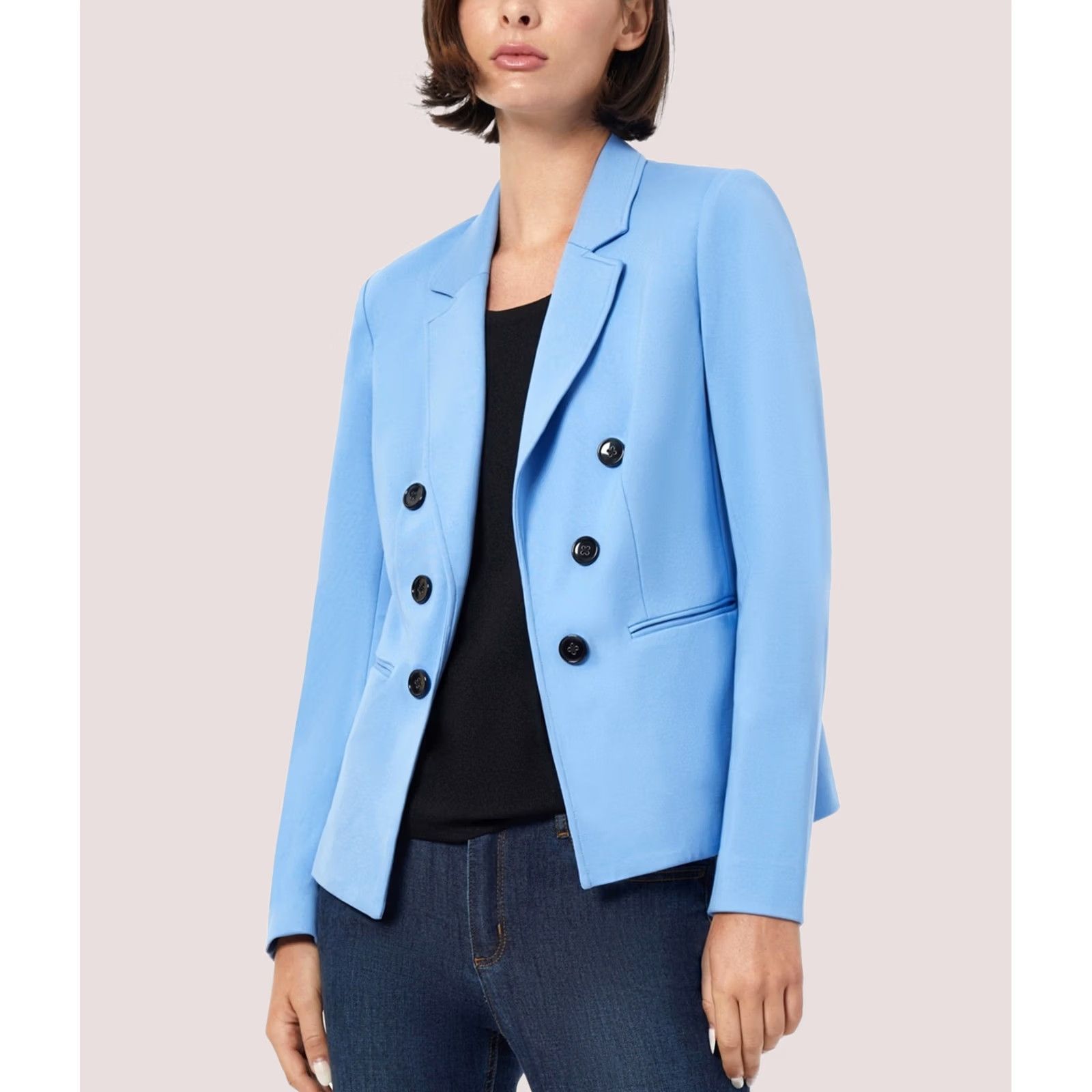 Jones New York Jones New York Womens Petite PM Blazer Jacket ltpasblue Size M / US 6-8 / IT 42-44 - 1 Thumbnail