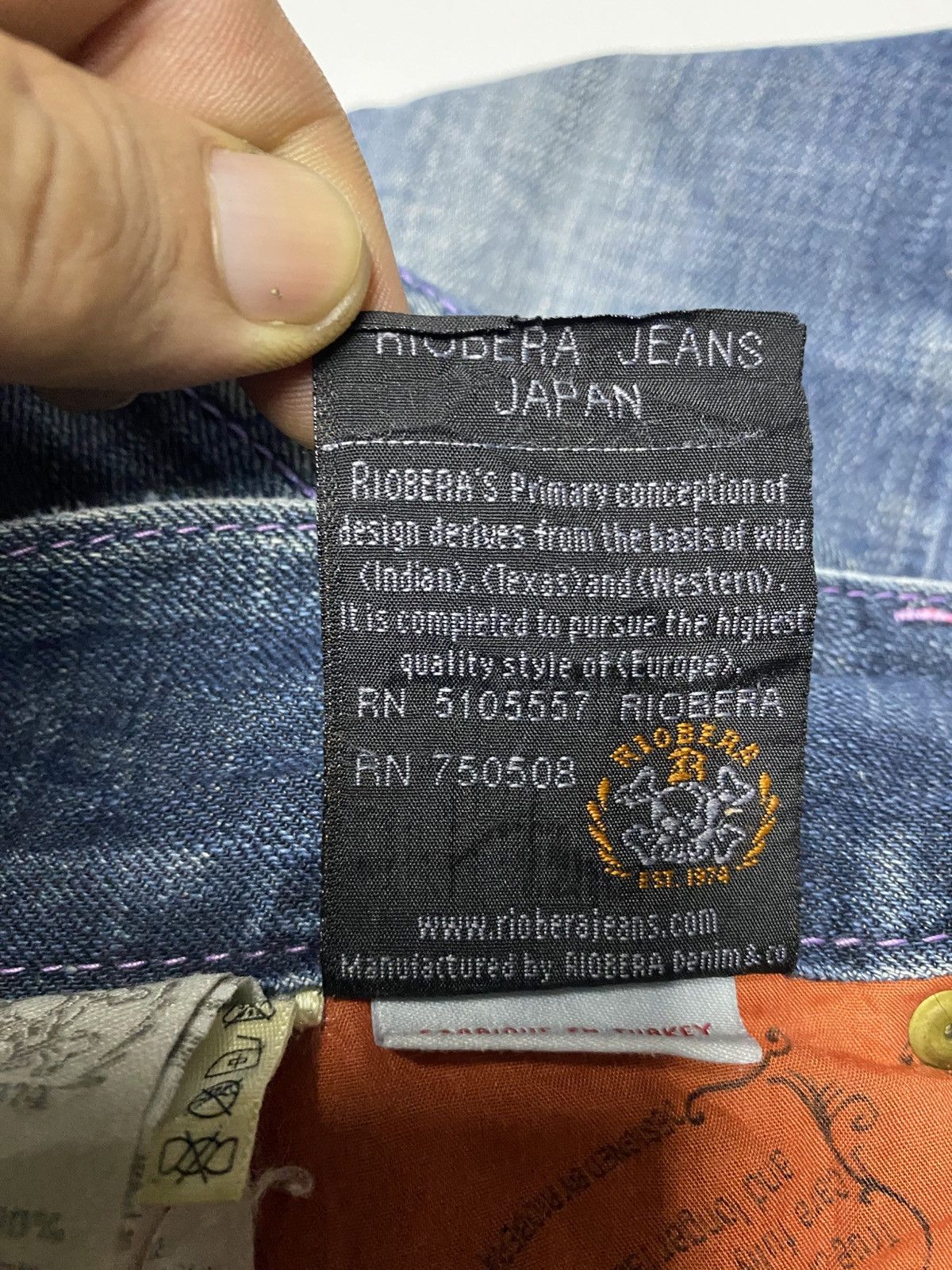 Denime RIOBERA JEANS JAPAN BRAND Size 30" / US 8 / IT 44 - 9 Thumbnail