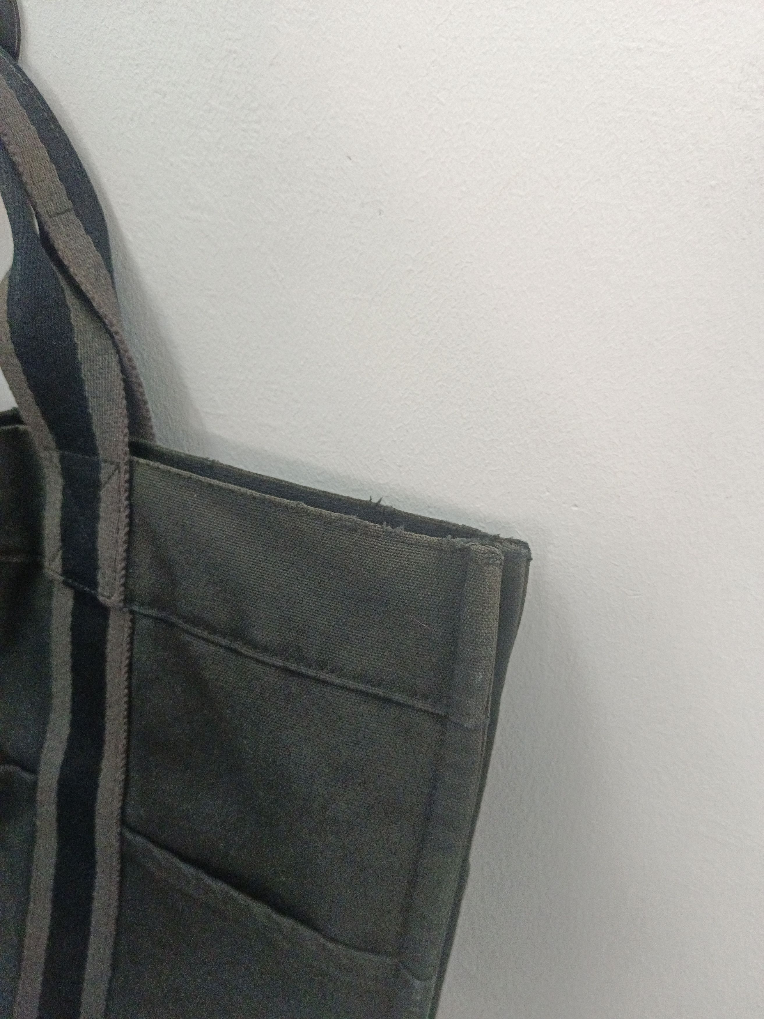 Hermes Hermès Fourre Tout MM Canvas Tote Bag Black/Grey Size ONE SIZE - 11 Thumbnail