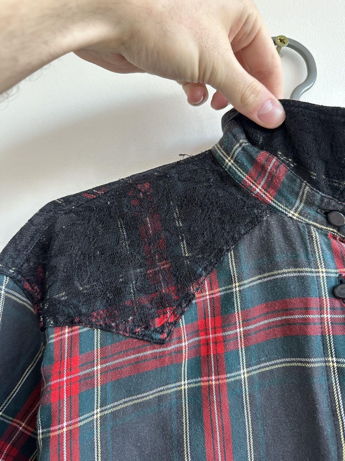 Moschino 90s Moschino Jeans Multicolor Tartan Plaid Shirt Size S Size S / US 4 / IT 40 - 9 Thumbnail
