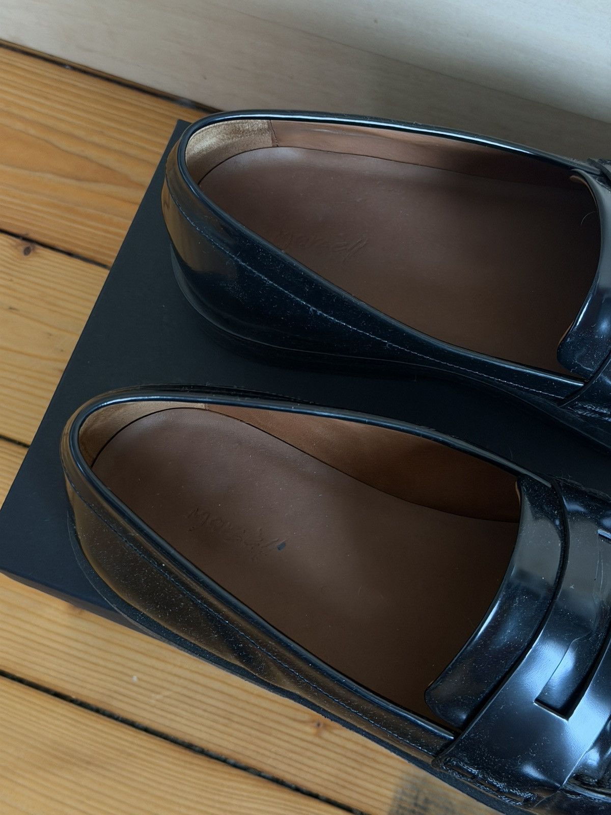 Marsell Marsell Mocasso Penny Loafer 11 laquered leather Size US 11 / EU 44 - 2 Thumbnail