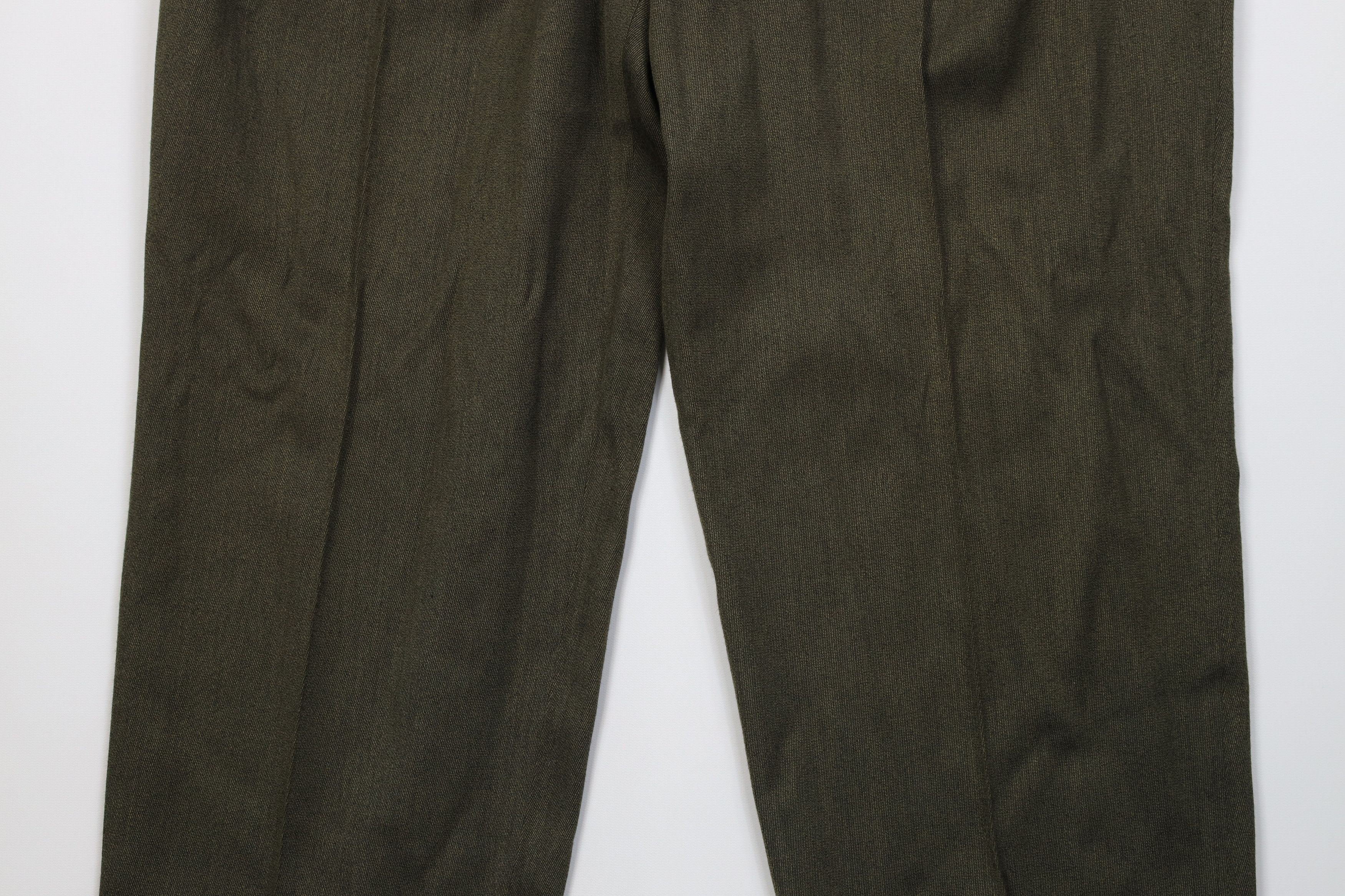 Vintage Vintage 90s Streetwear Wool Knit Wide Leg Chino Pants Size US 38 / EU 54 - 3 Thumbnail