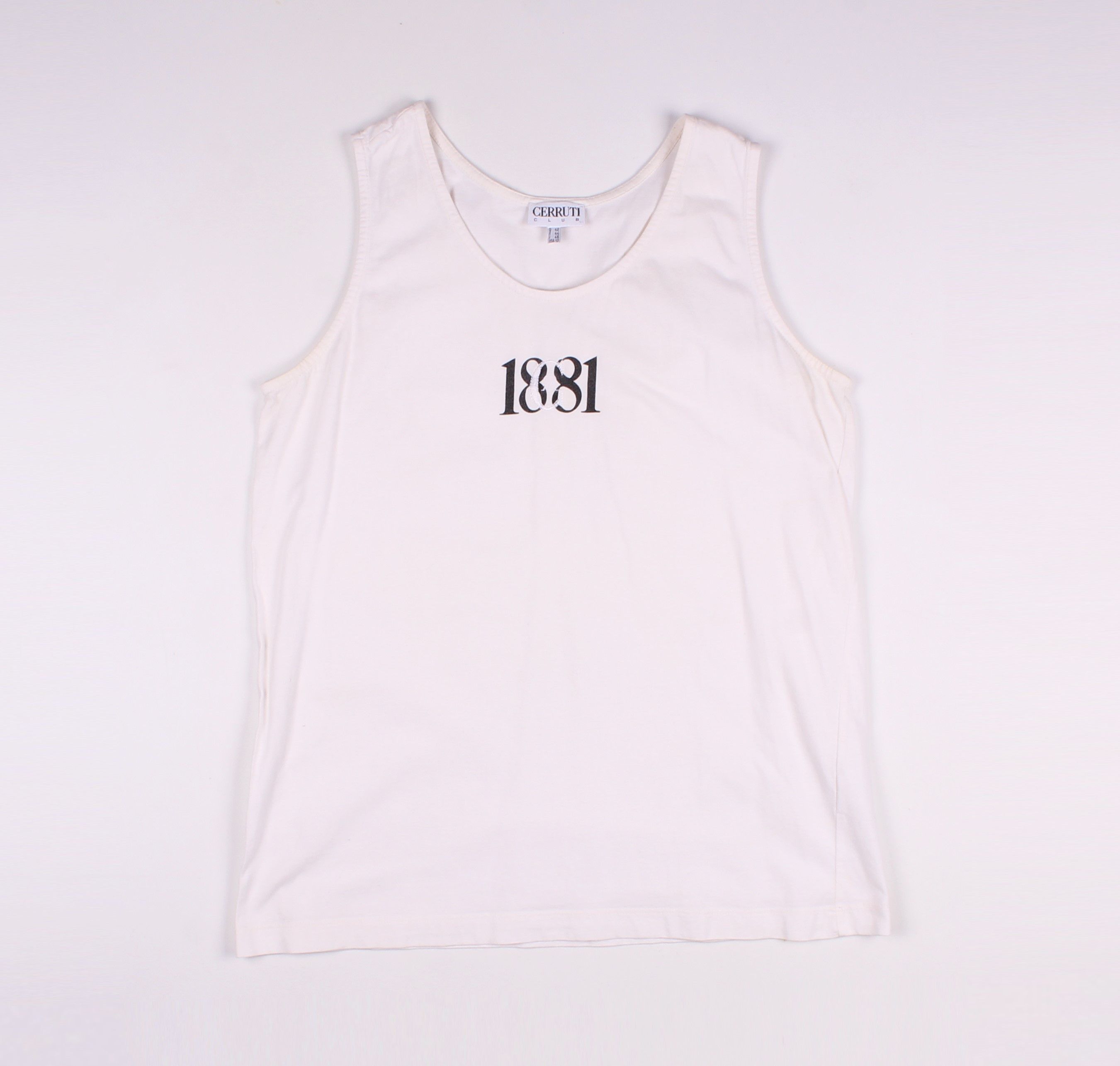 Cerruti 1881 × Vintage Vintage Cerruti 1881 White Tank Top Size L / US 10 / IT 46 - 1 Thumbnail