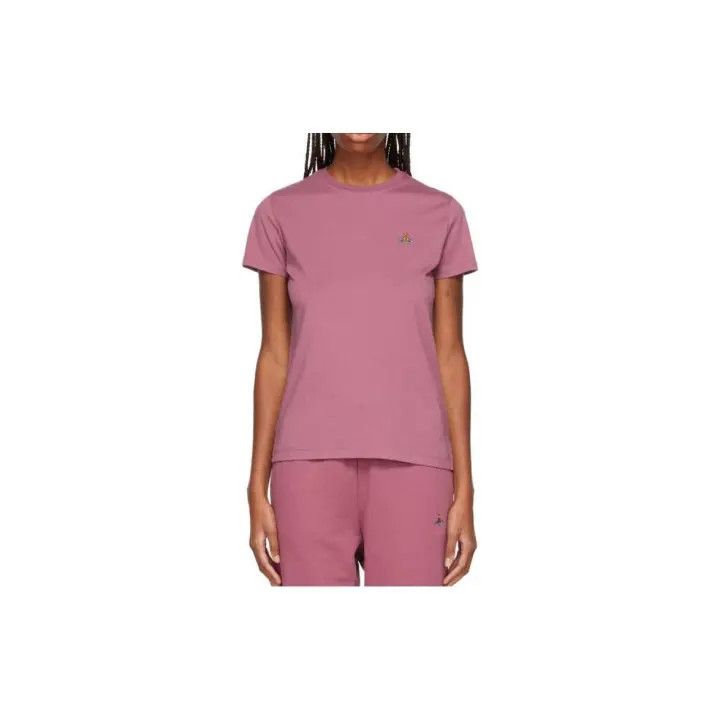 Vivienne Westwood Vivienne Westwood Logo Round Neck T-Shirt in Pink 0079 Size M / US 6-8 / IT 42-44 - 1 Thumbnail