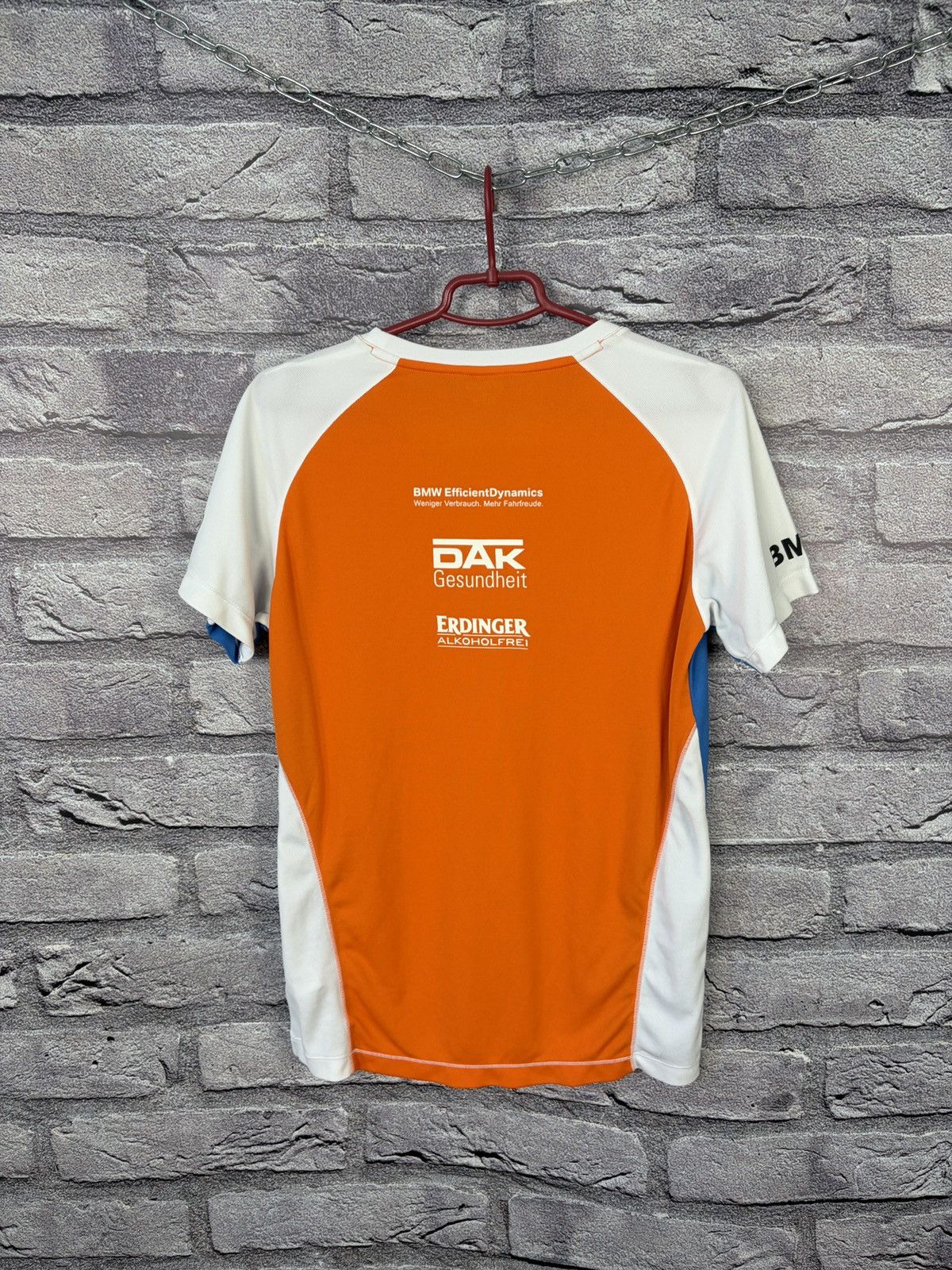 Asics Vintage sportswear tshirt Asics Bmv motosport Size US S / EU 44-46 / 1 - 4 Thumbnail
